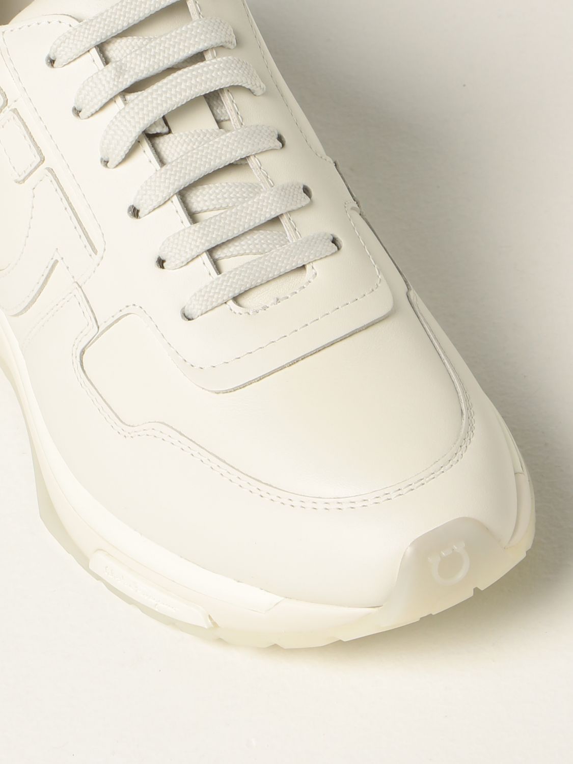 Sneakers Salvatore Ferragamo: Salvatore Ferragamo Brooklyn leather trainers white 4