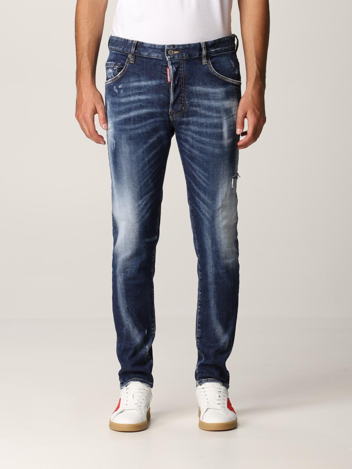 dsquared jeans with chain