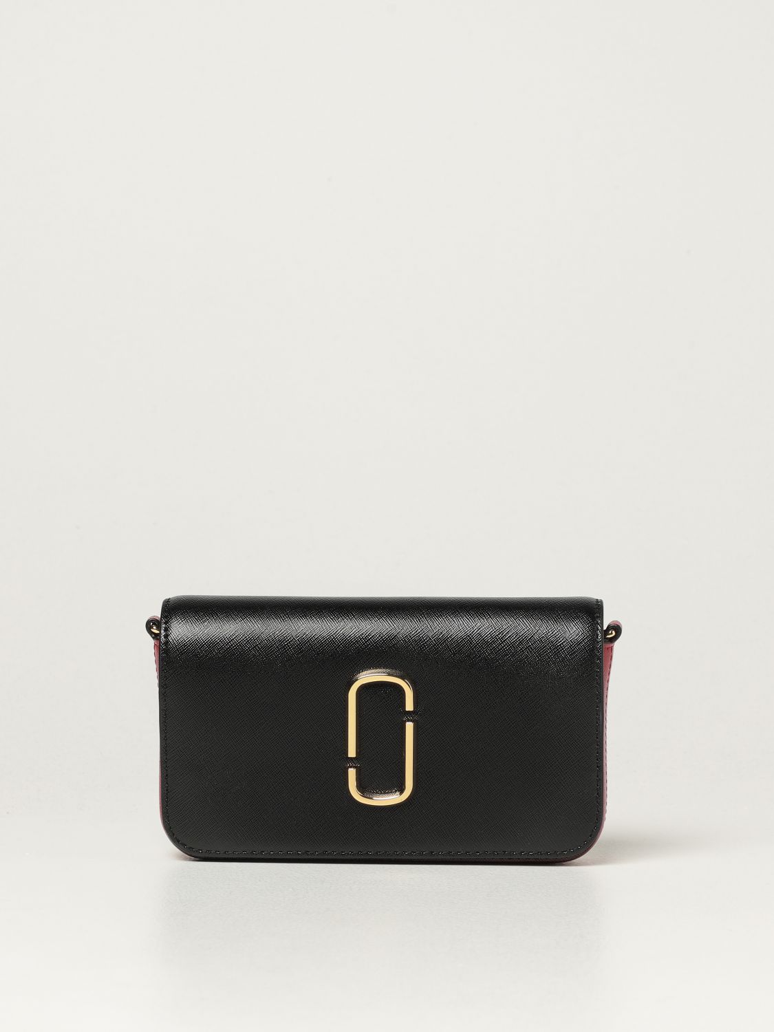 Marc Jacobs Snapshot Crossbody With Chain - Black/red