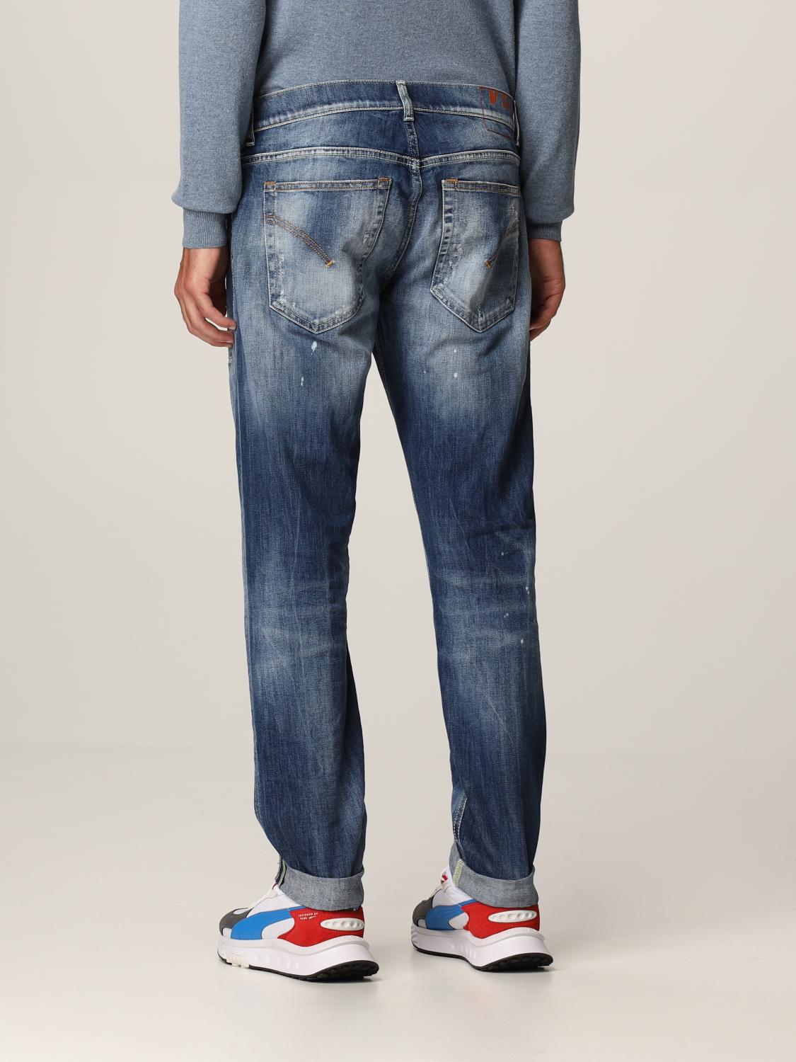 DONDUP: Jeans in denim washed con rotture - Denim | Jeans Dondup  UP424DS0107UBQ4 GIGLIO.COM