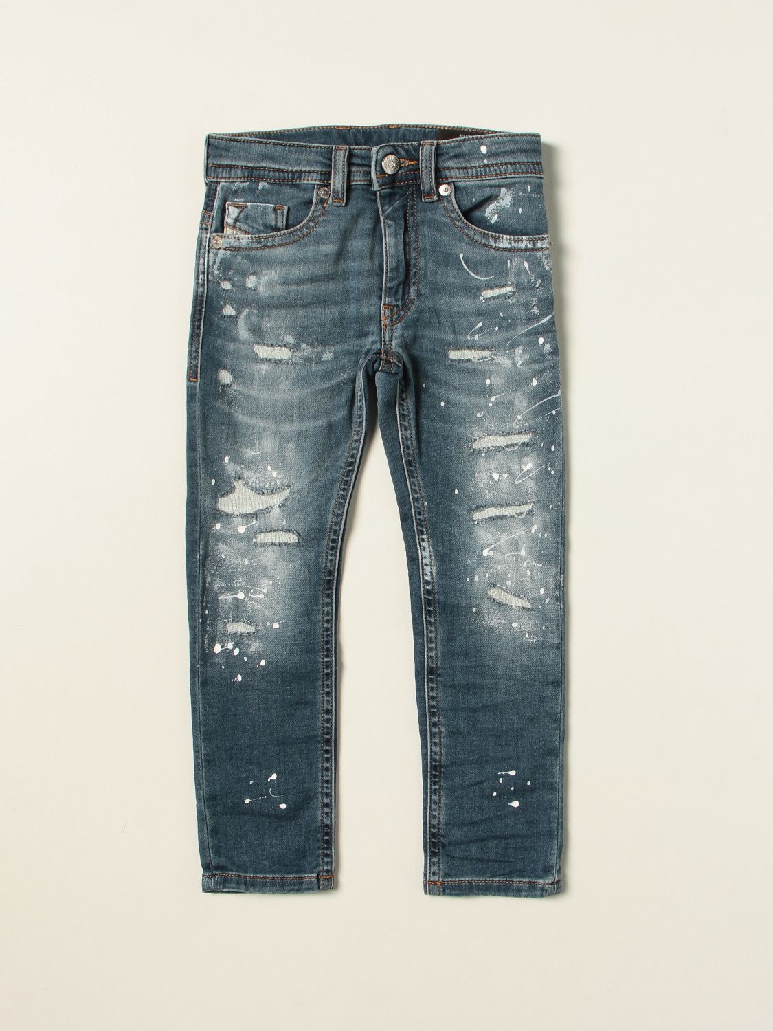 Jeans Diesel: Jeans Diesel in denim con rotture denim 1