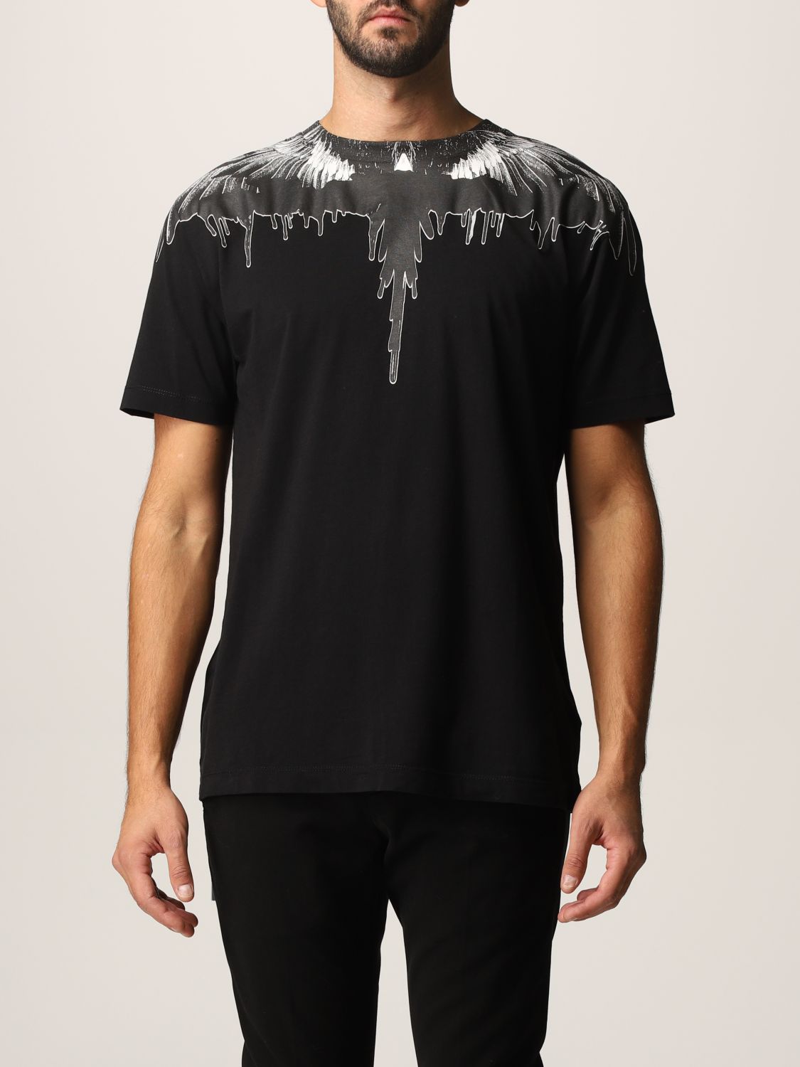 Ansigt opad Klimatiske bjerge protektor MARCELO BURLON: T-shirt men | T-Shirt Marcelo Burlon Men Black 1 | T-Shirt Marcelo  Burlon CMAA018F21JER004 GIGLIO.COM