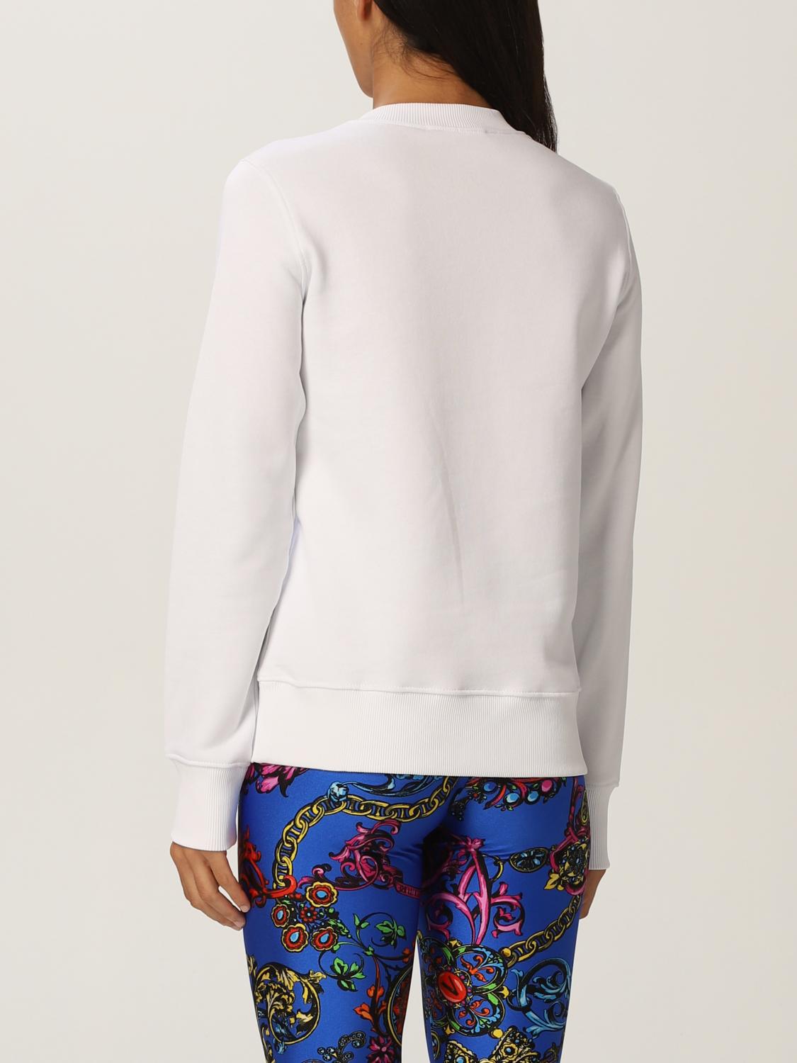 versace jeans couture white sweatshirt