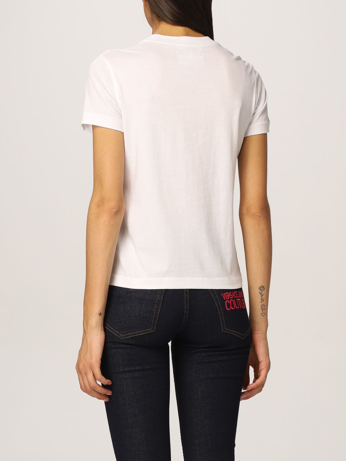 Camiseta Versace Jeans Couture: Camiseta mujer Versace Jeans Couture blanco 3
