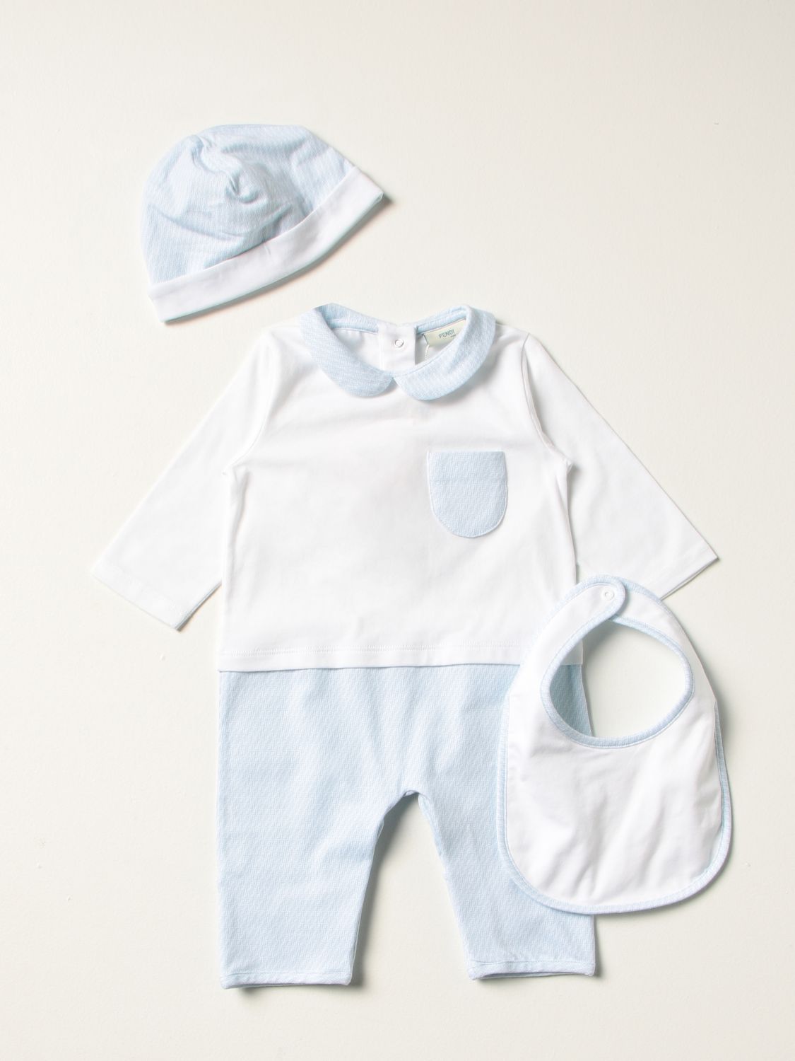 婴儿全身套装 Fendi: 儿童 Fendi 天蓝色 1