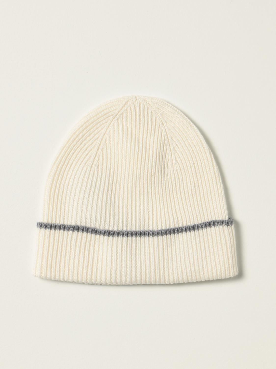 ELEVENTY: beanie hat in ribbed cashmere 