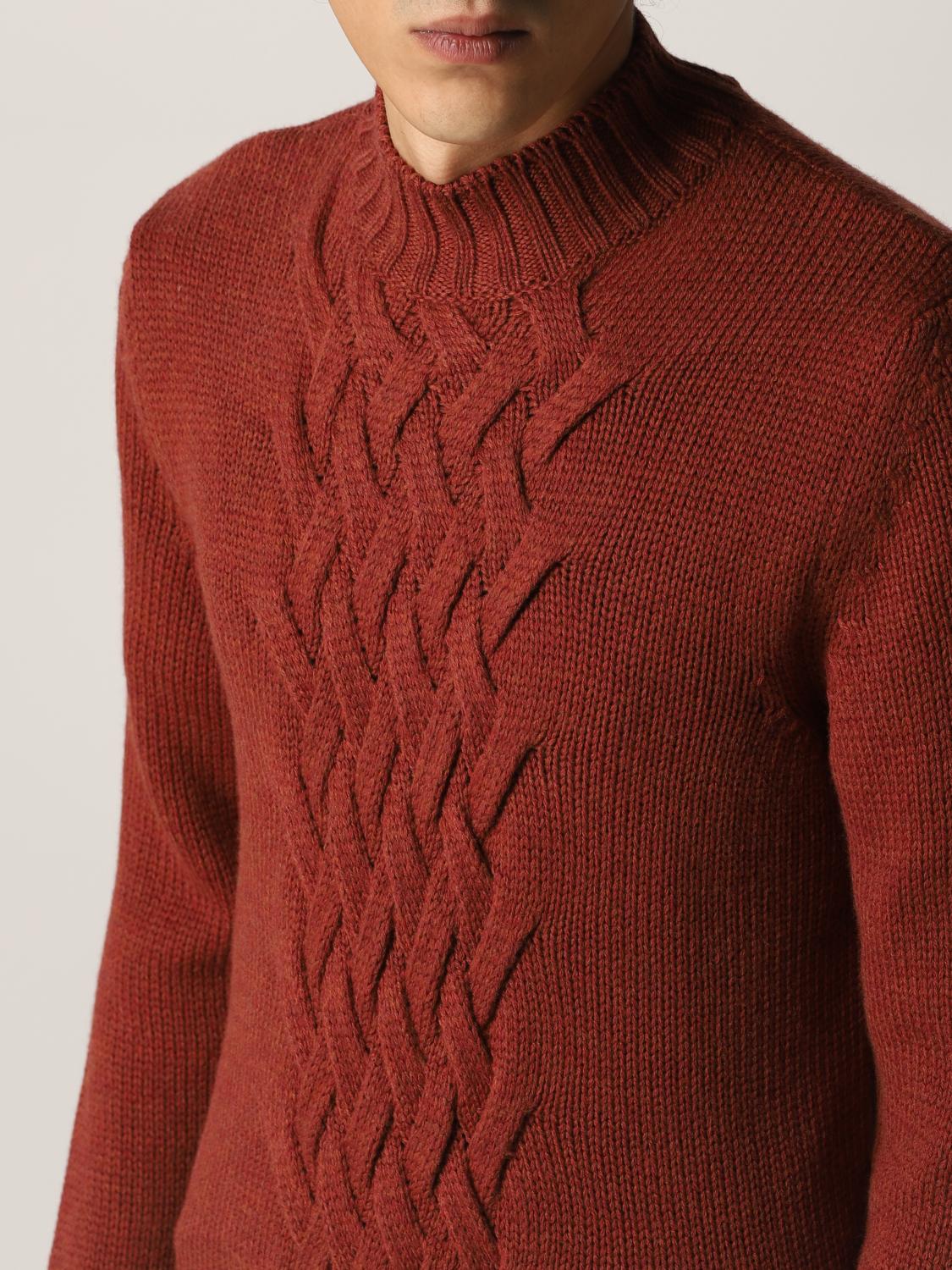 Eleventy Outlet: wool sweater - Brick 