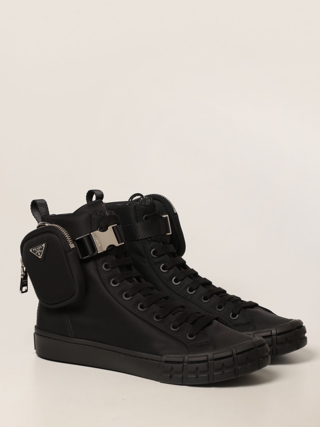 Sneakers Prada: Wheel Prada ankle boots in Re-Nylon gabardine black 2