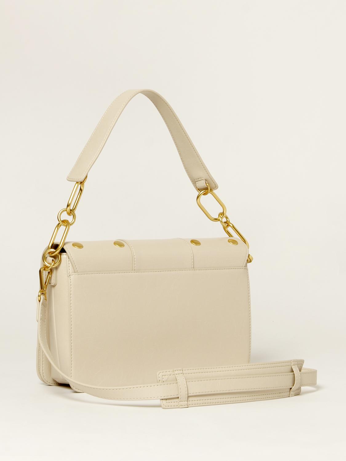 LOVE MOSCHINO bag with studs White Shoulder Bag Love Moschino