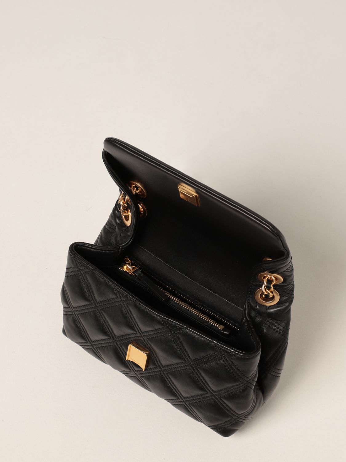 TORY BURCH: Fleming bag in quilted leather - Black | Tory Burch crossbody  bags 58102 online on 