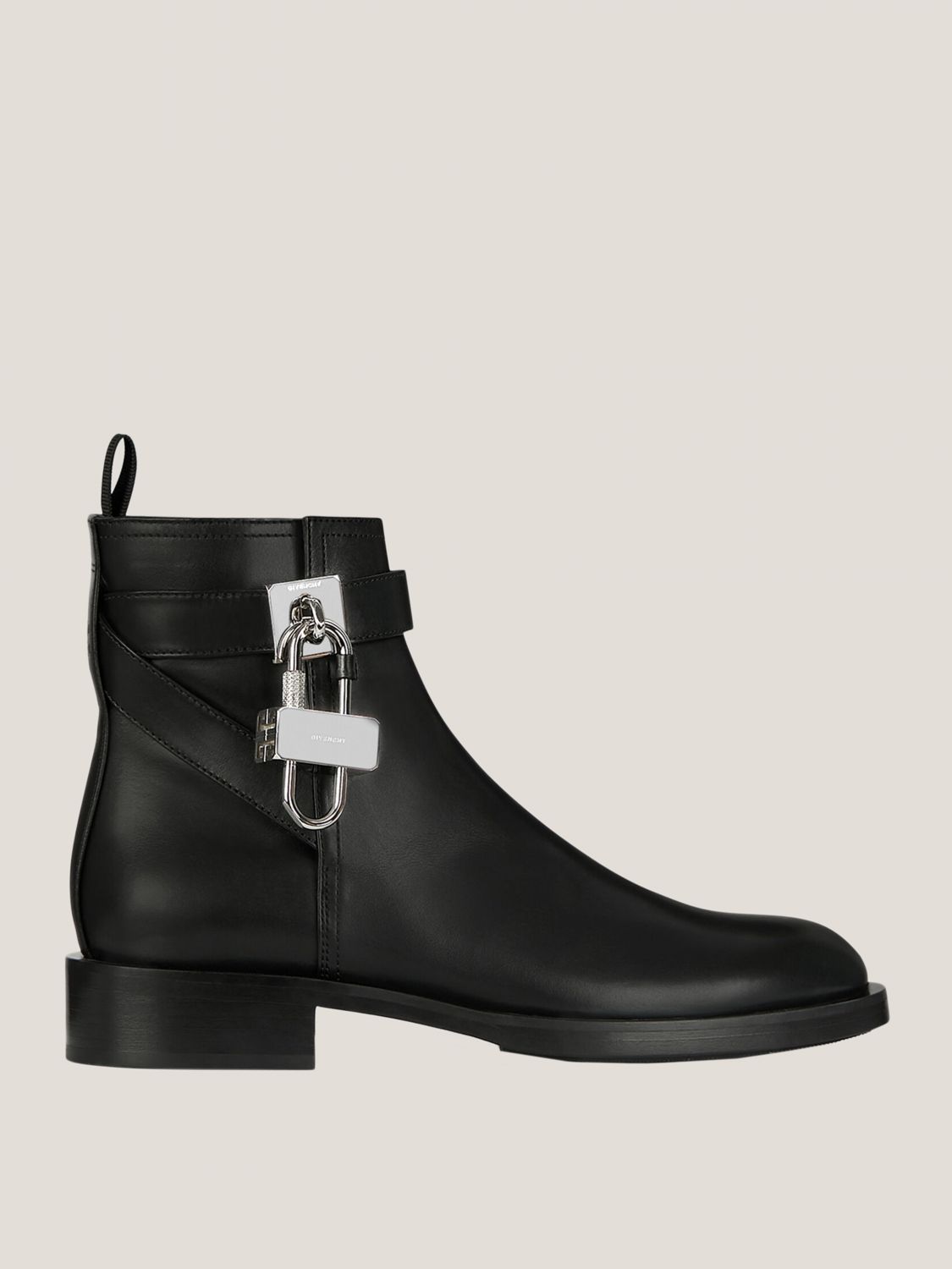 GIVENCHY: Boots women - Black | GIVENCHY flat ankle boots BE602PE0YP ...