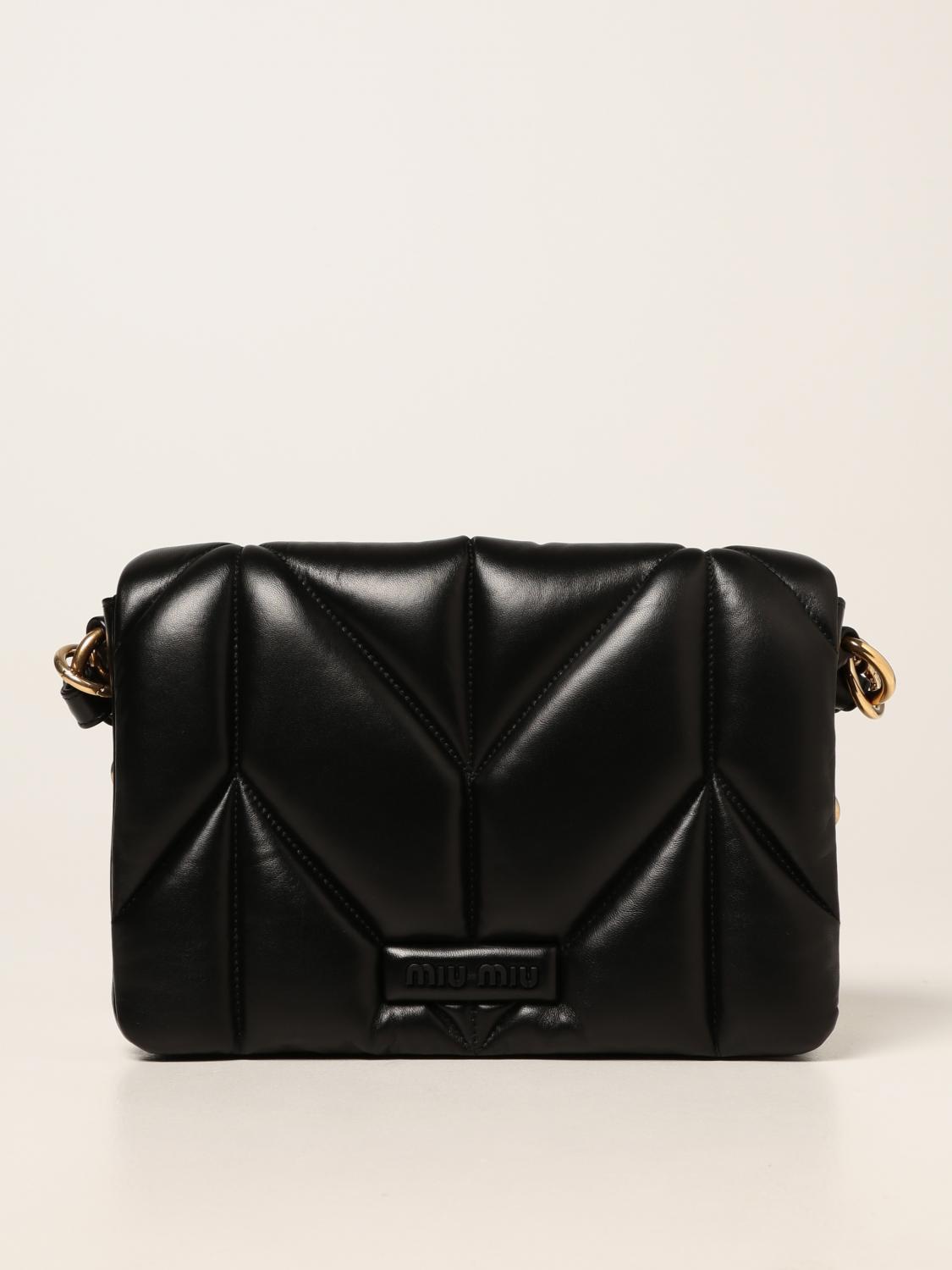 Miu miu quilted store shoulder bag