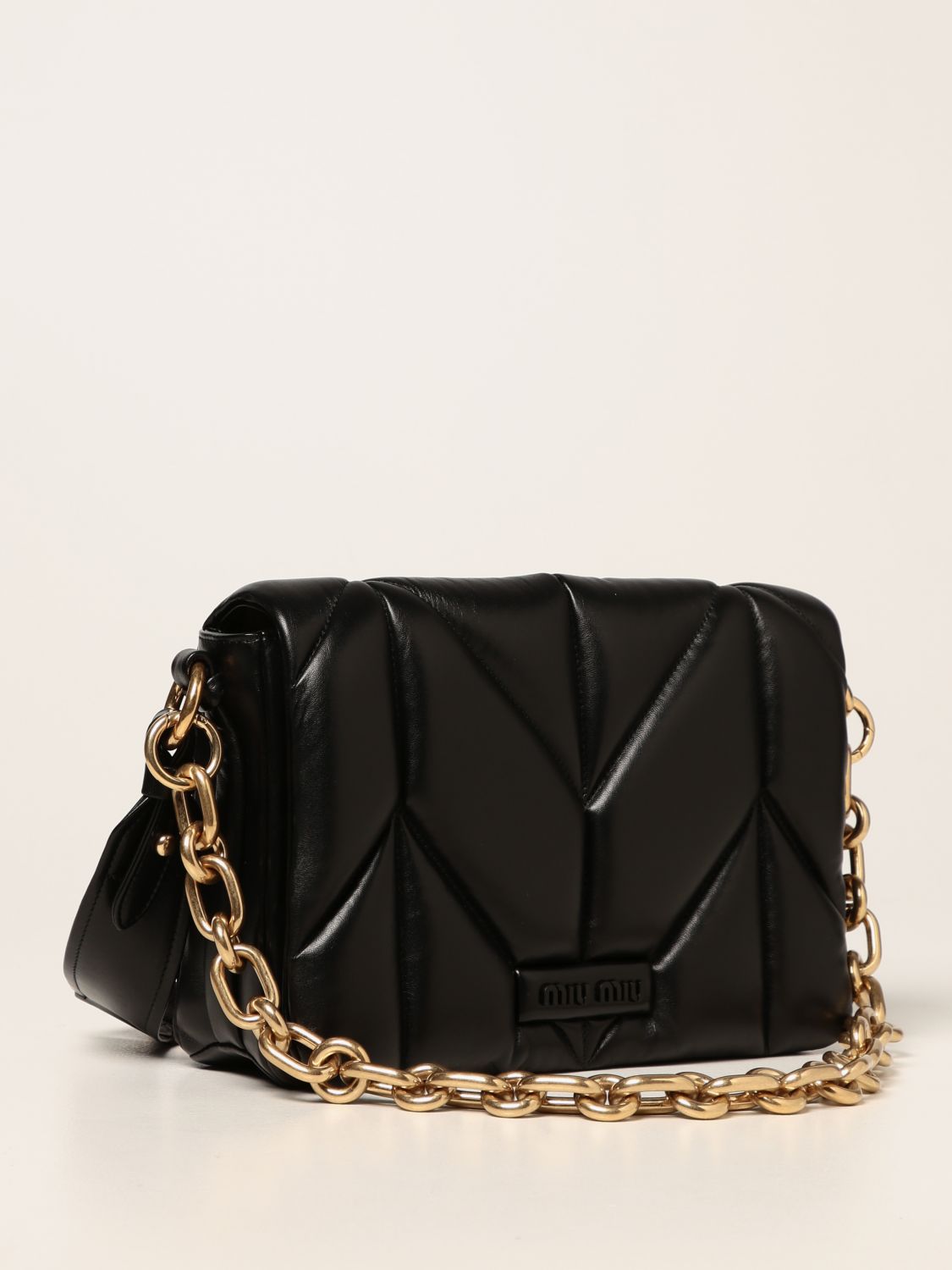 Наплечная сумка Miu Miu: Наплечная сумка Женское Miu Miu черный 4