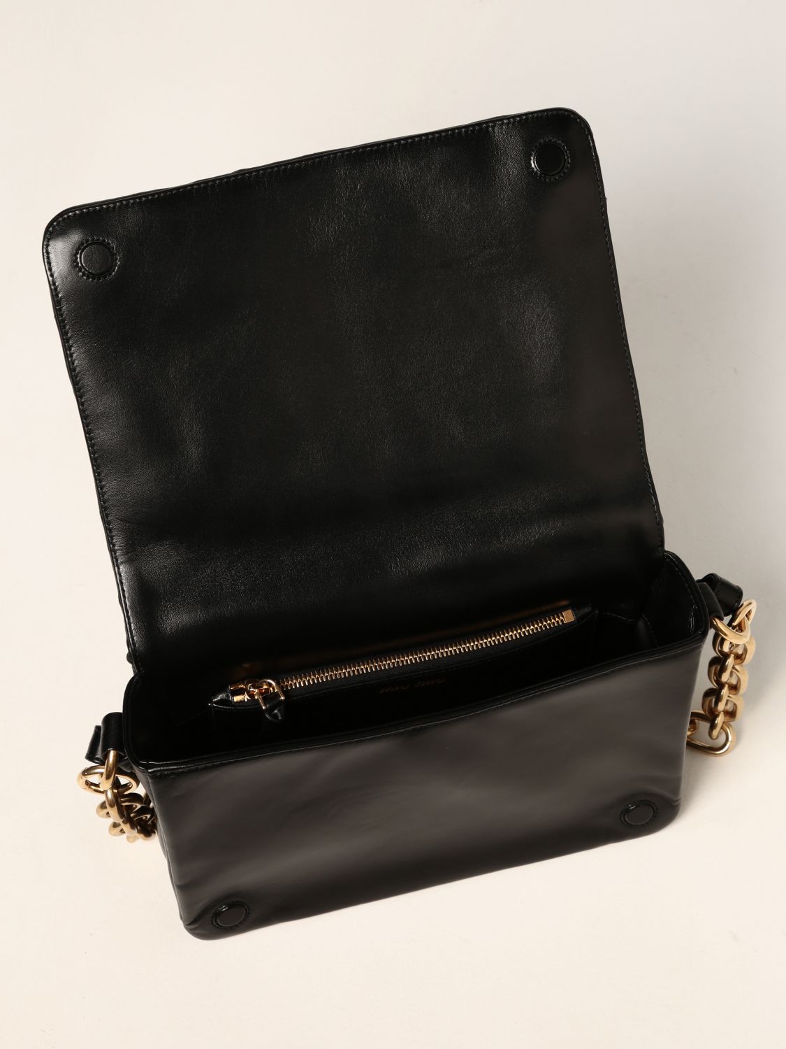 Наплечная сумка Miu Miu: Наплечная сумка Женское Miu Miu черный 6