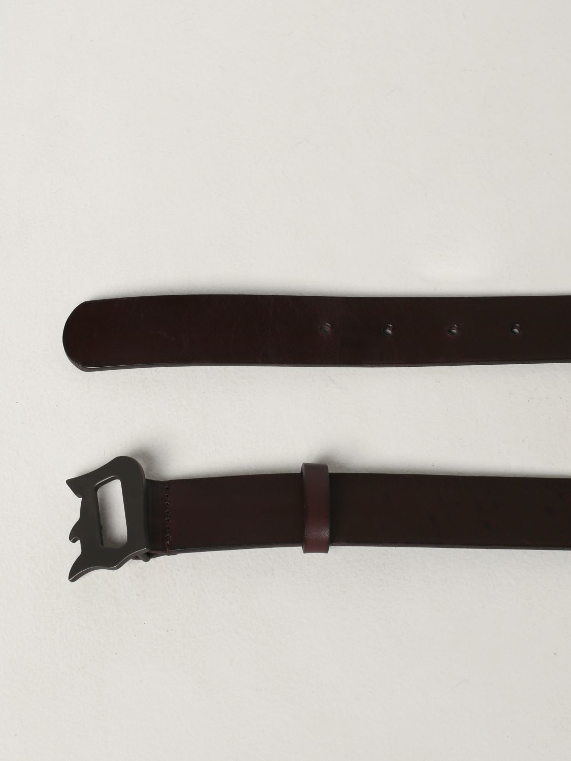 Belt Dondup: Dondup belt with buckle brown 2