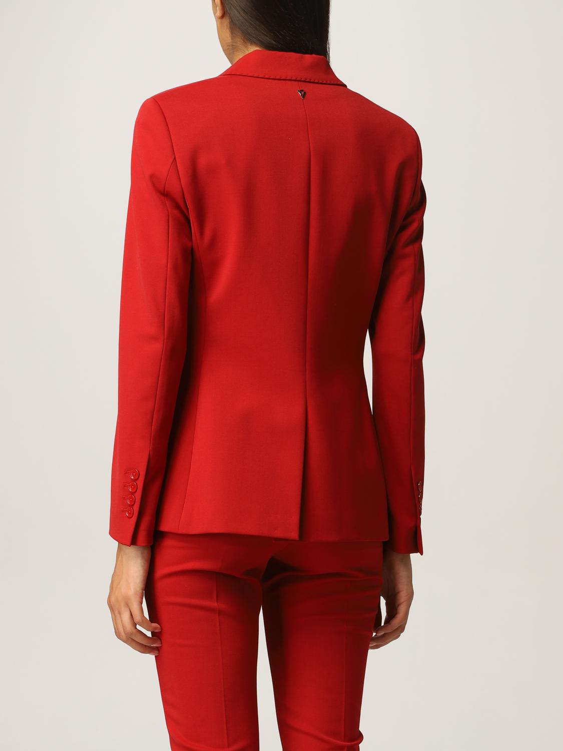 DONDUP: Blazer in lana vergine - Ciclamino | Blazer Dondup DJ441GS0050DXXX  GIGLIO.COM