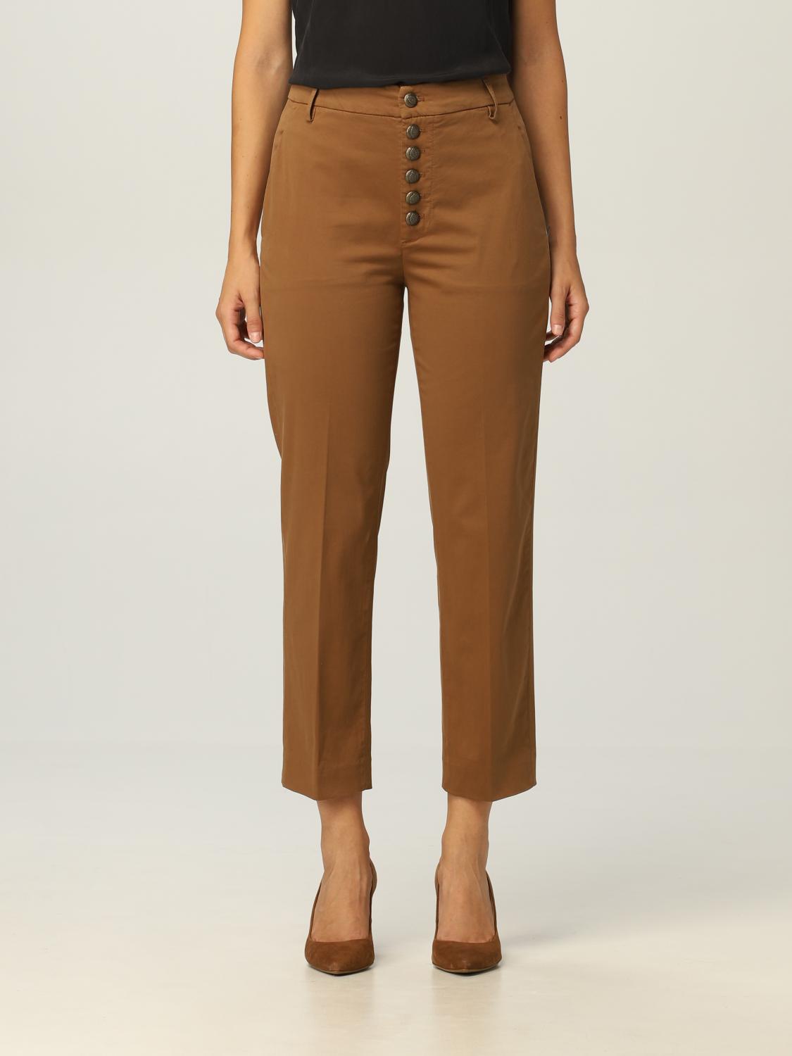 DONDUP: Pants women - Brown | Pants 