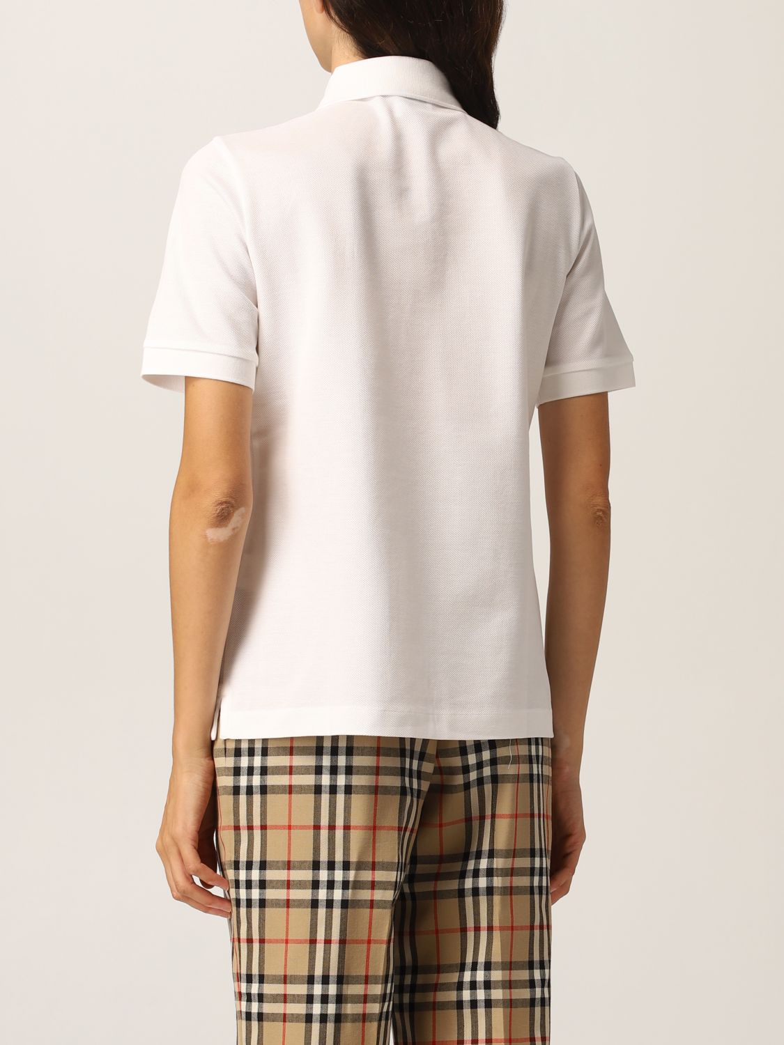 Polo Burberry: Camiseta mujer Burberry blanco 3