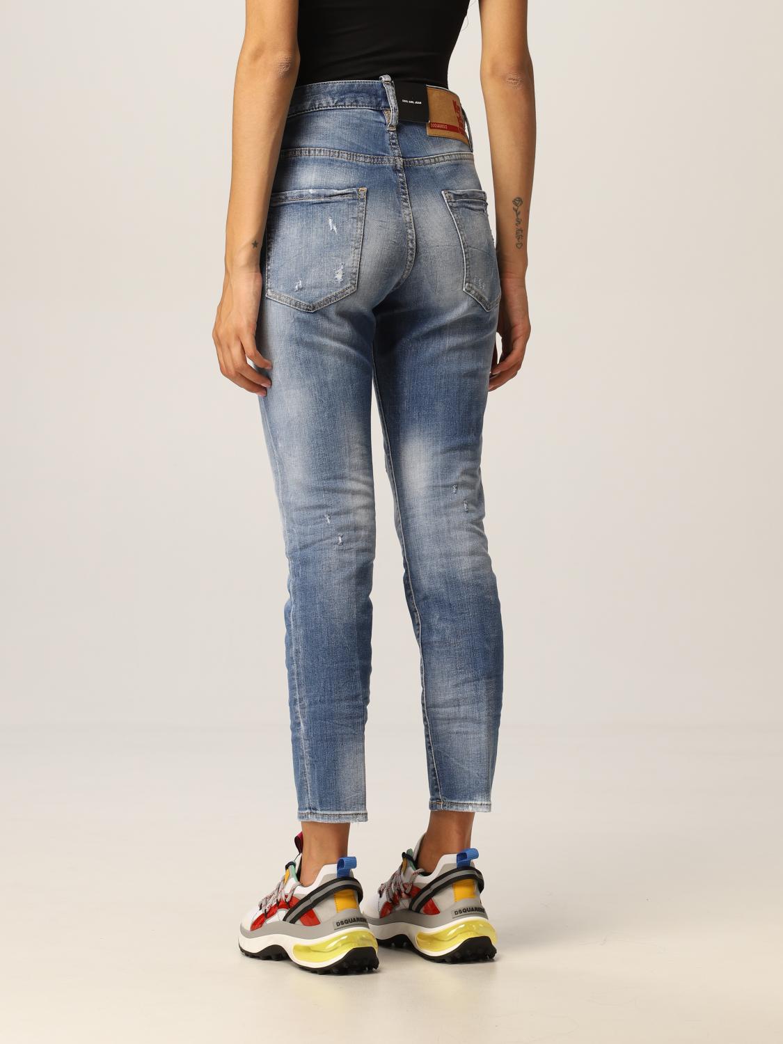 Dsquared2 Outlet: Jeans mujer - Azul Marino | Vaquero Dsquared2  S75LB0547S30664 GIGLIO.COM