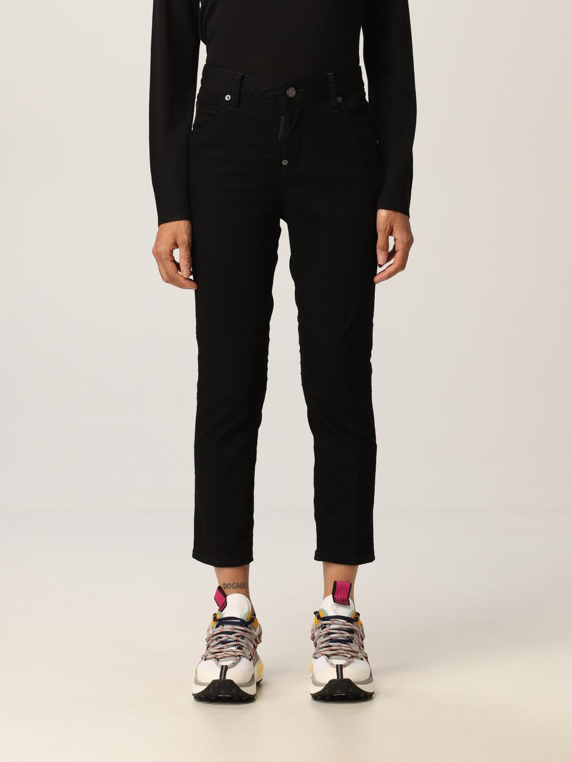 Dsquared2 Outlet: denim jeans - Black | Jeans Dsquared2 S75LB0530S30730  GIGLIO.COM