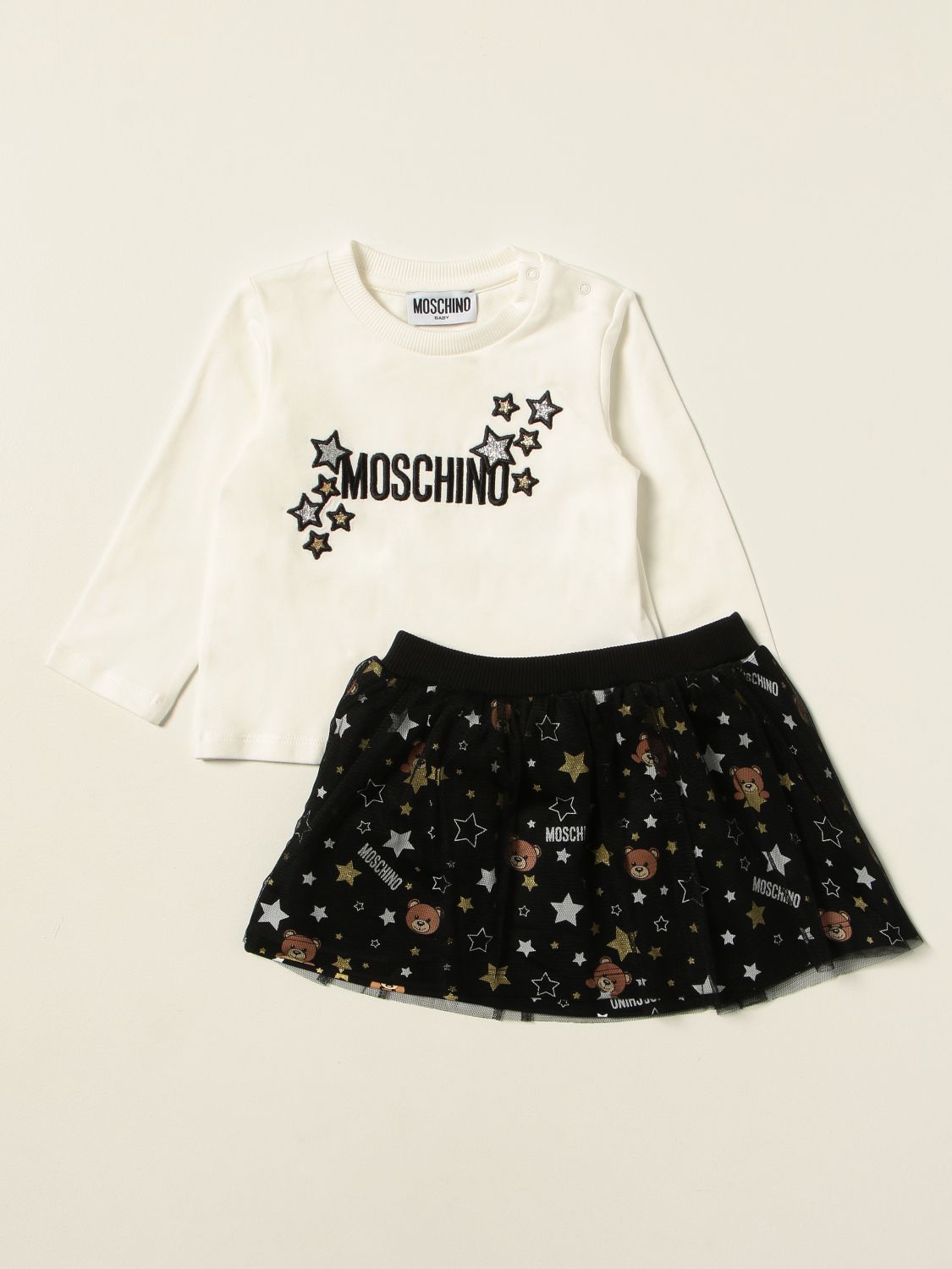 Jumpsuit Moschino Baby: Moschino Baby t-shirt + skirt set black 1