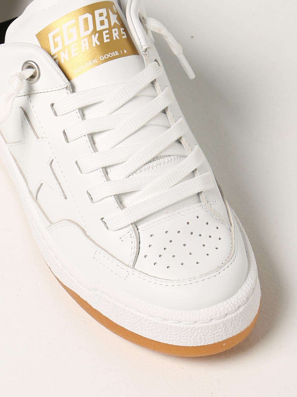 GOLDEN GOOSE: Yeah leather sneakers - White | Sneakers Golden Goose  GWF00130.F002197.10100 GIGLIO.COM