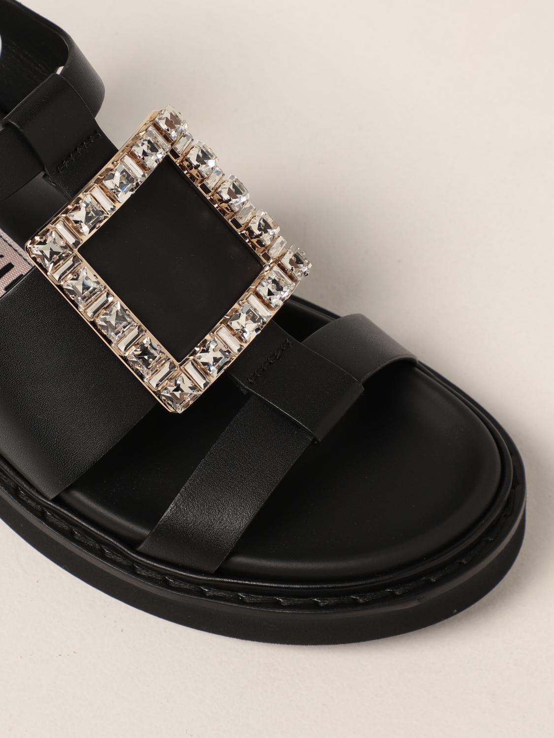 roger vivier flat sandals
