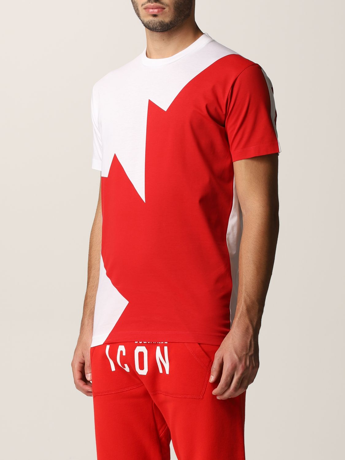 Expression Tees Canada Maple Leaf Womens Cropped T-Shirt 