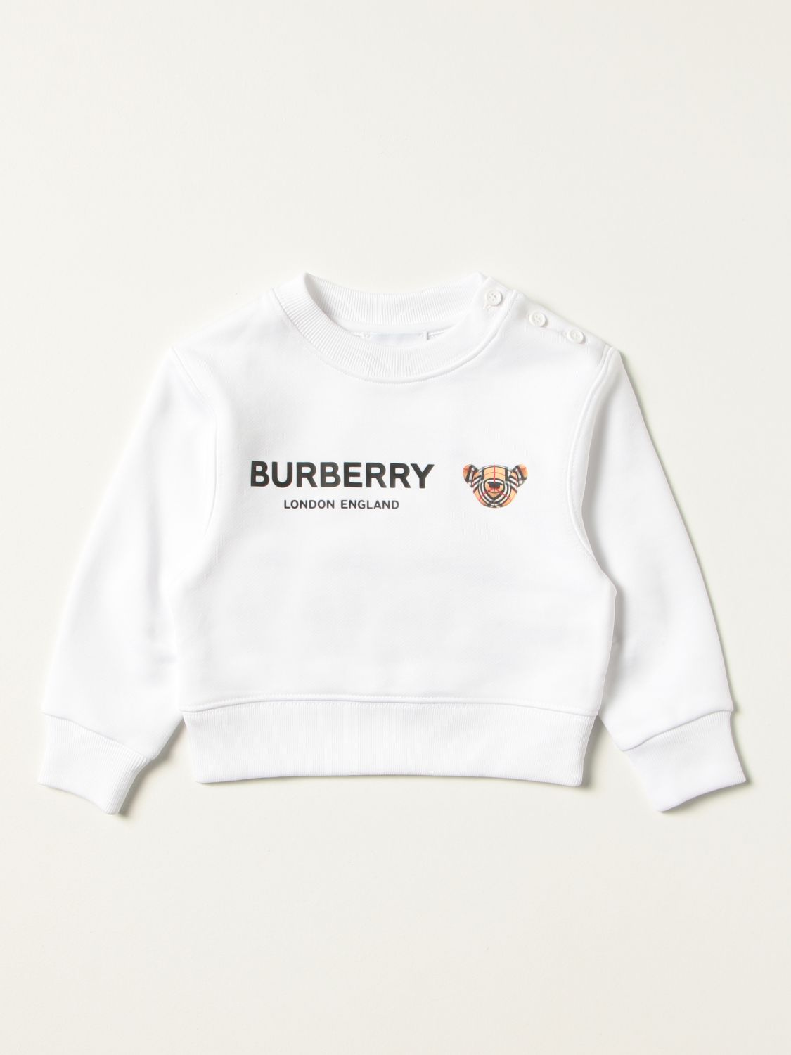 Pull Burberry: Pull enfant Burberry blanc 1