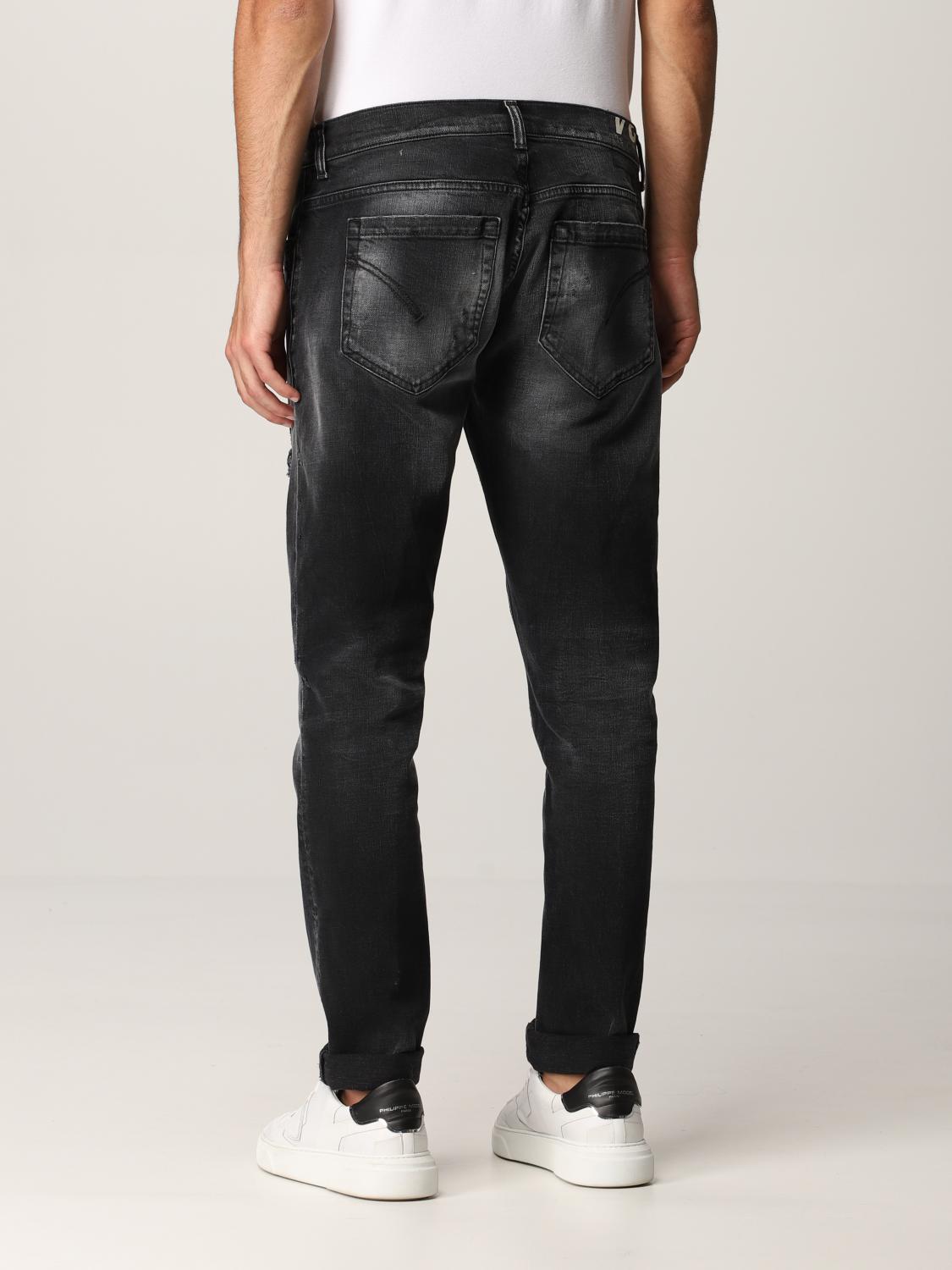 Dondup Outlet: Jeans in denim washed - Nero | Jeans Dondup UP232DSE306UBR4  GIGLIO.COM