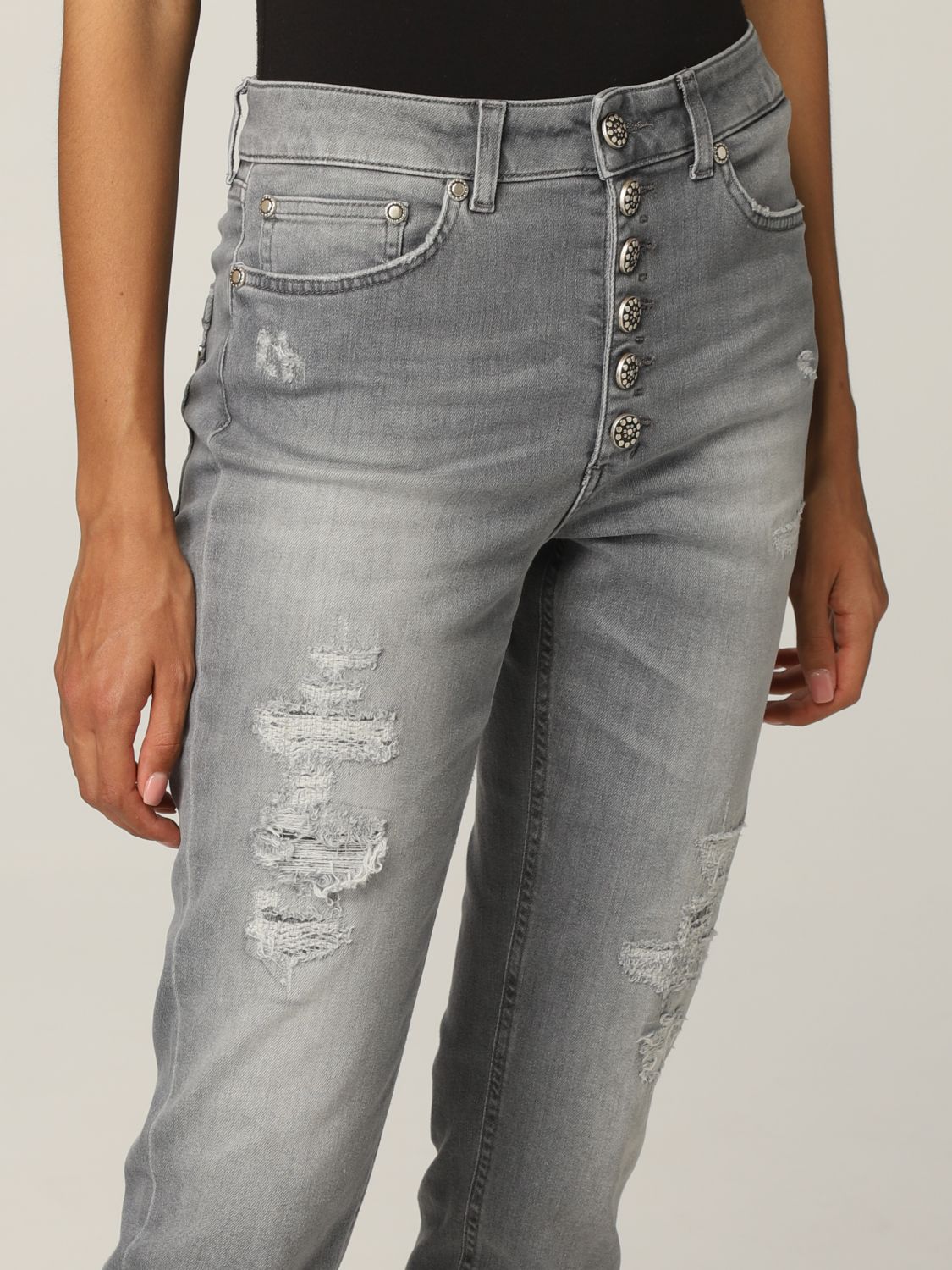 Donna Abbigliamento da Jeans da Jeans dritti Pantaloni jeansDondup in Denim di colore Grigio 
