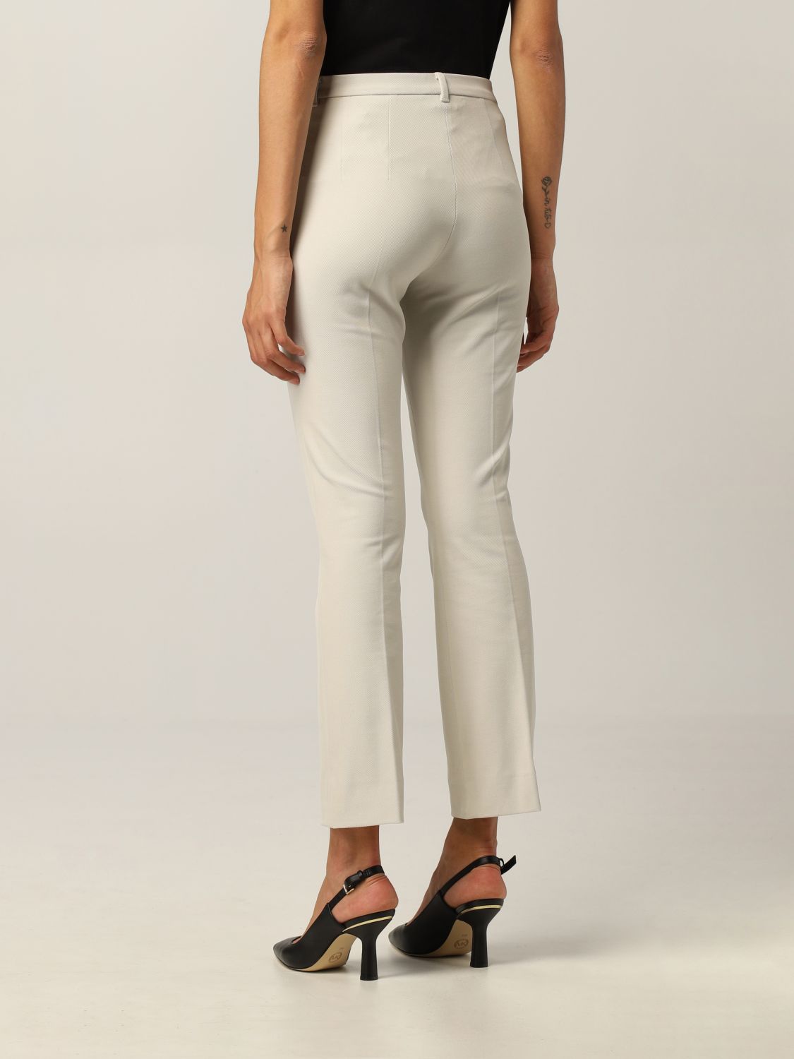 Pantalone S Max Mara: Pantalone elegante S Max Mara bianco 3