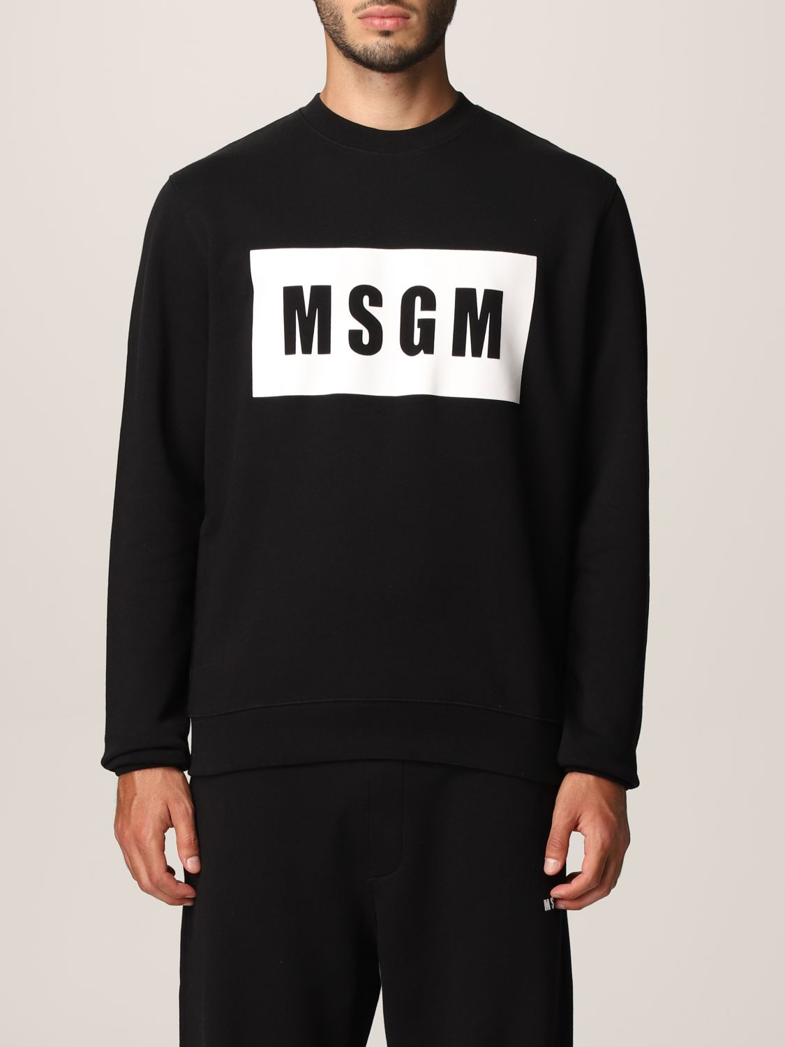 MSGM: 卫衣男士- 黑色| 卫衣Msgm 2000MM523200000 GIGLIO.COM