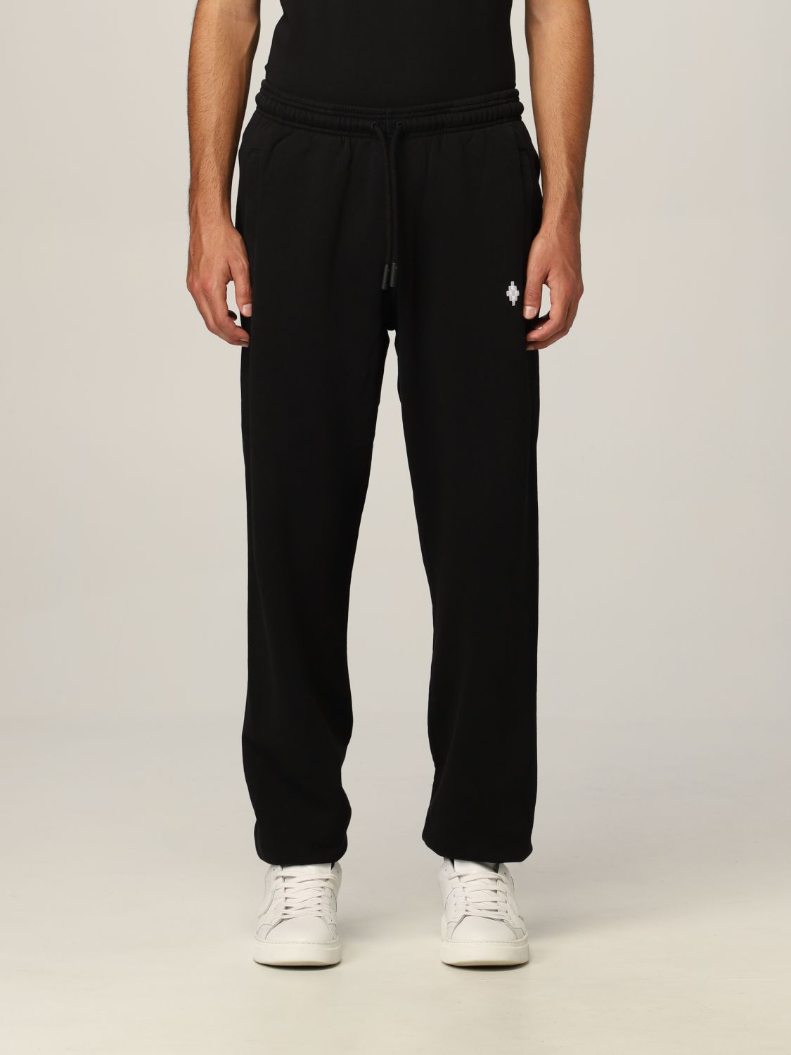 MARCELO BURLON: pants for man - Black | Marcelo Burlon pants ...