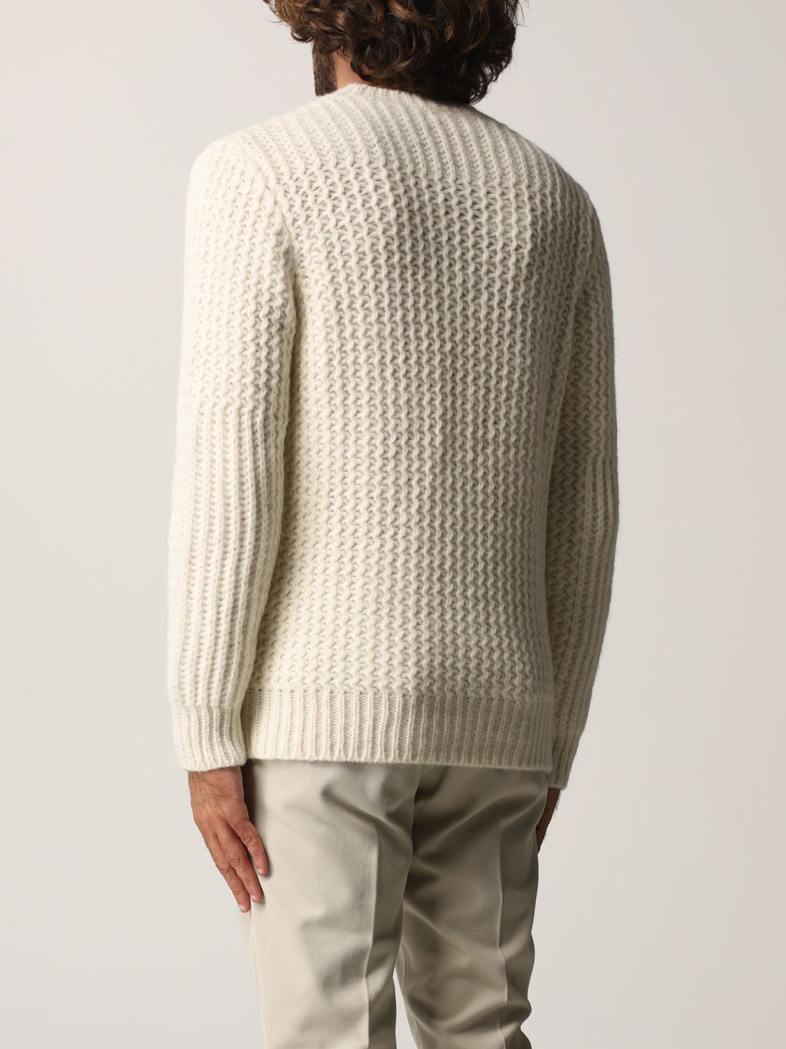 Sweater Roberto Collina: Roberto Collina sweater for man yellow cream 2