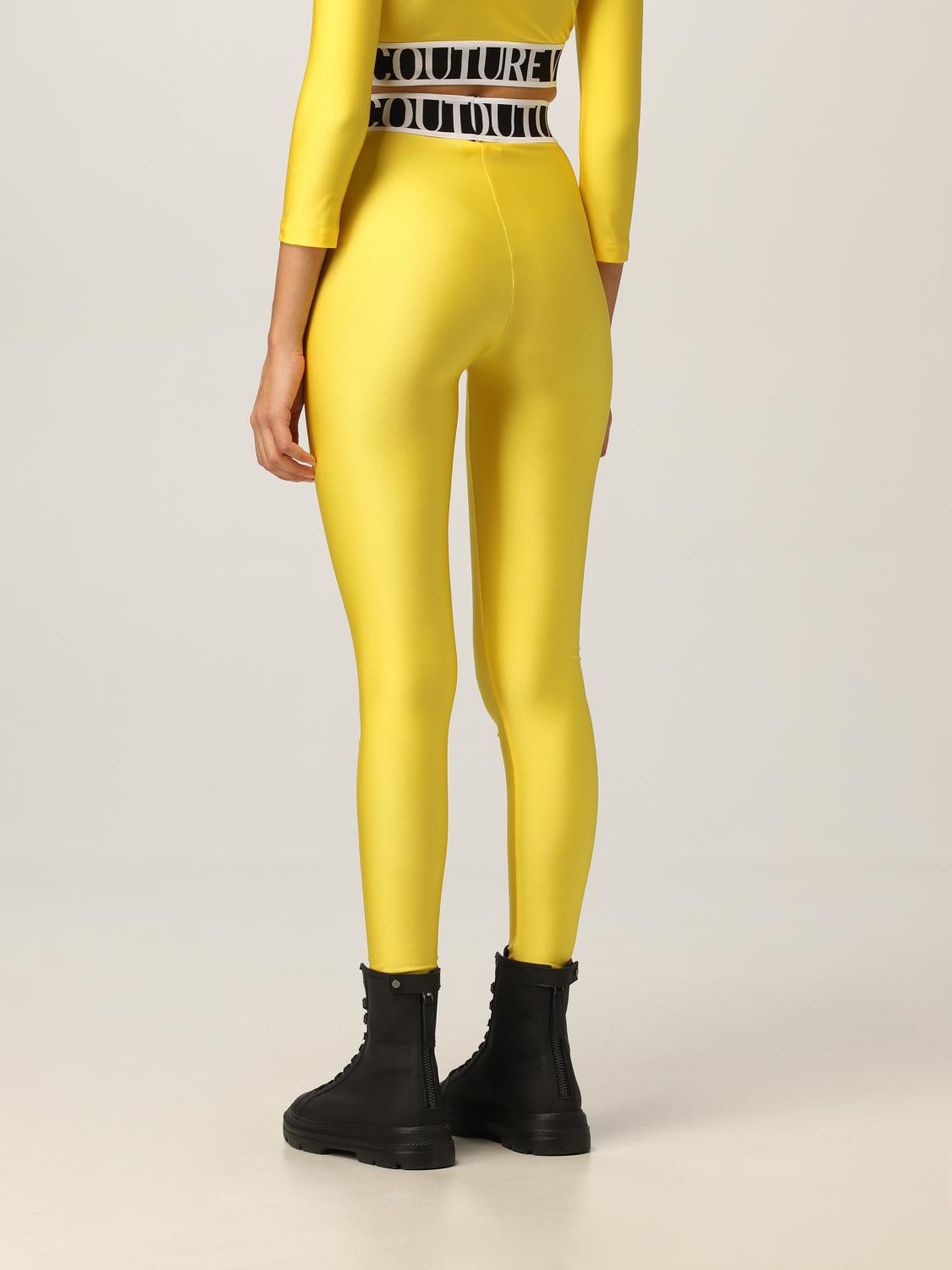 yellow versace pants