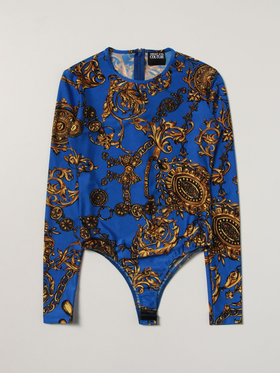 Body Versace Jeans Couture: Body Versace Jeans Couture con stampa baroque blue 2