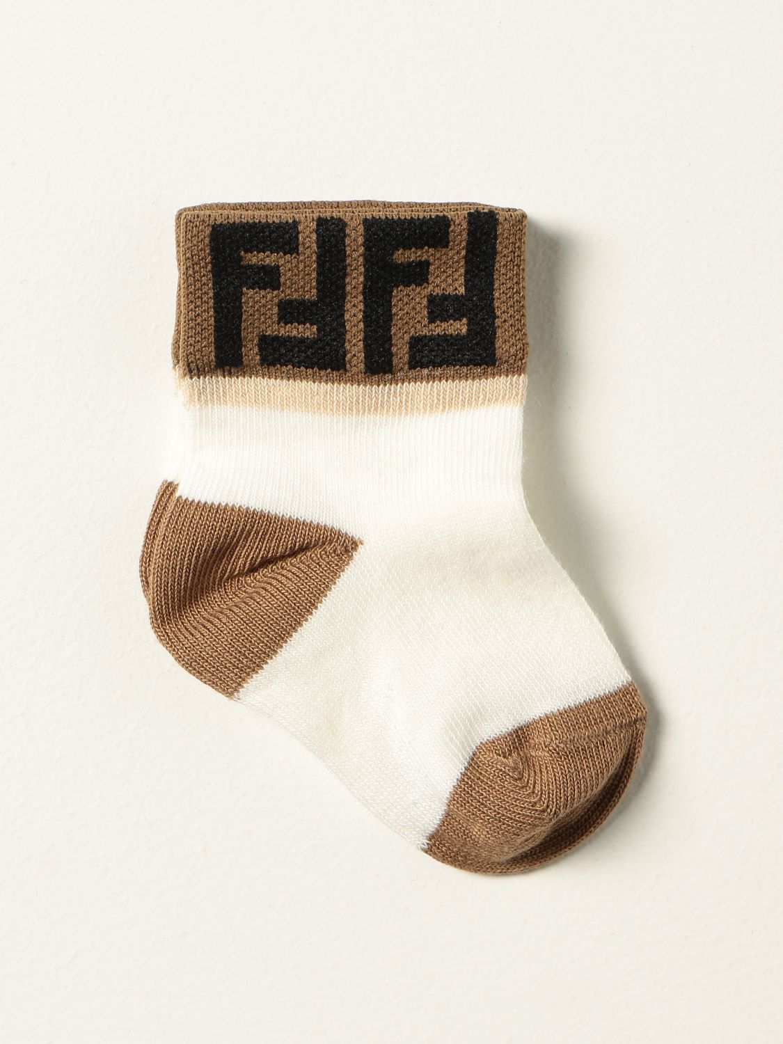 FENDI: socks with all-over logo | Socks Baby Fendi Kids | Baby Fendi BFN031 ACPF GIGLIO.COM