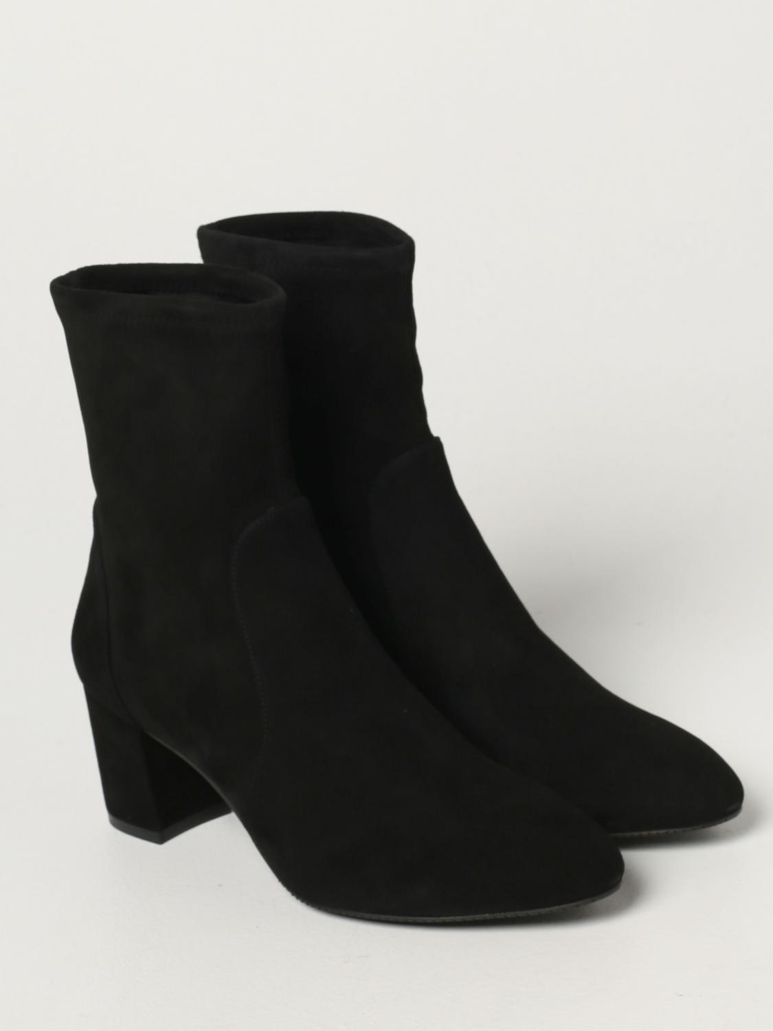 STUART WEITZMAN: Yuliana ankle boots in suede - Black | Stuart