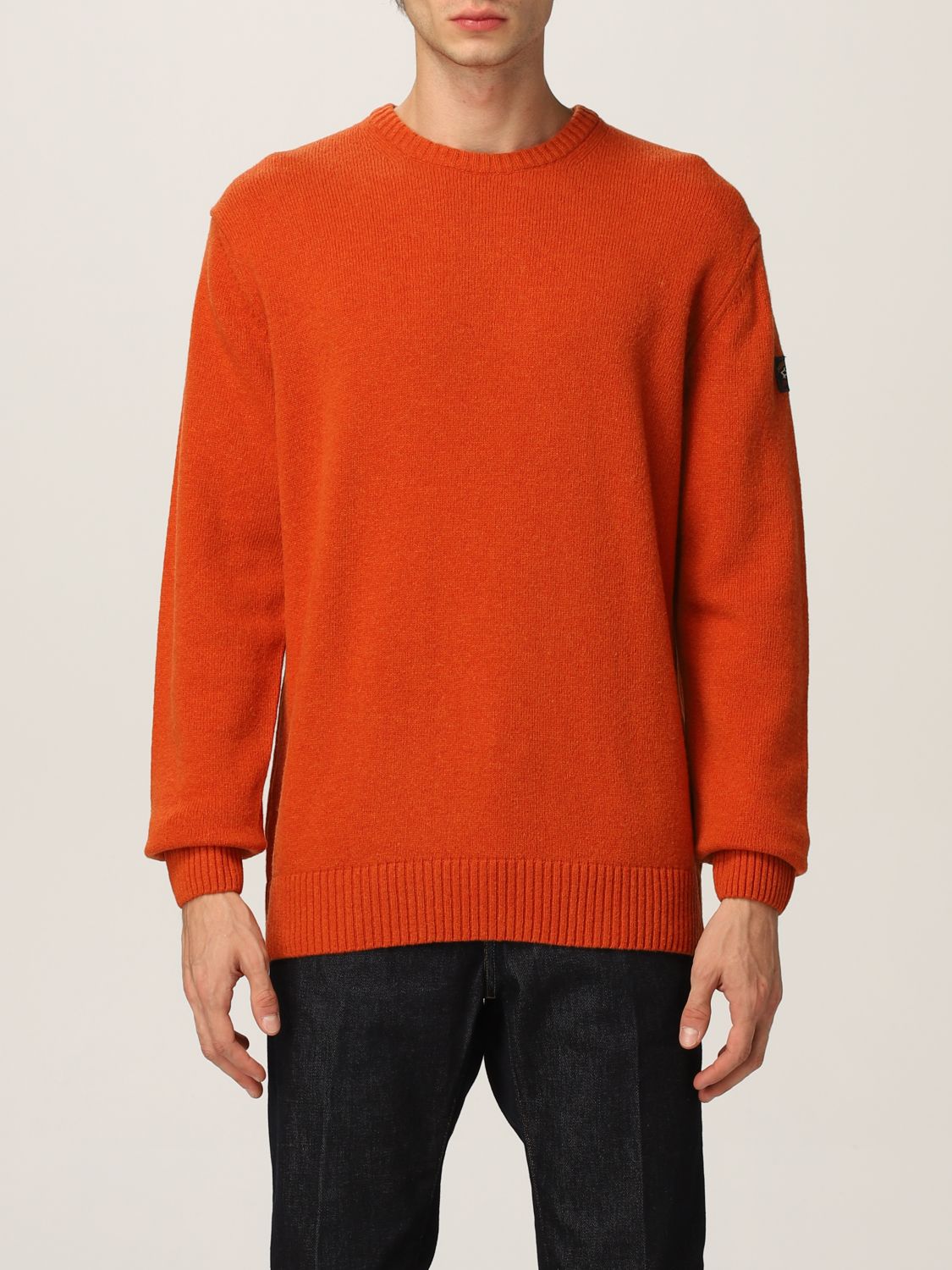 PAUL & SHARK: sweater for man - Orange | Paul & Shark sweater C0P1061 ...