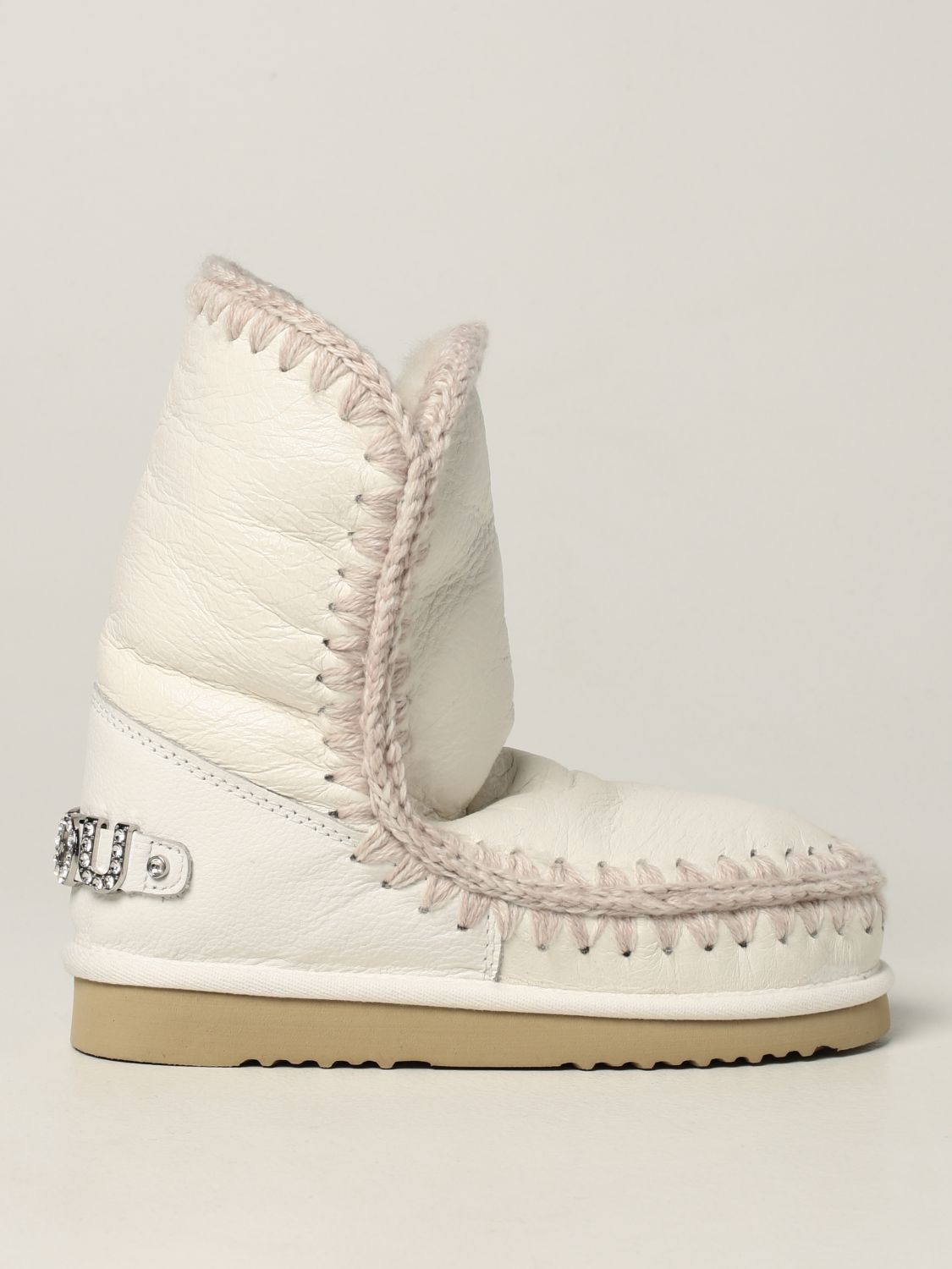 MOU: Eskimo leather ankle boots | Flat 