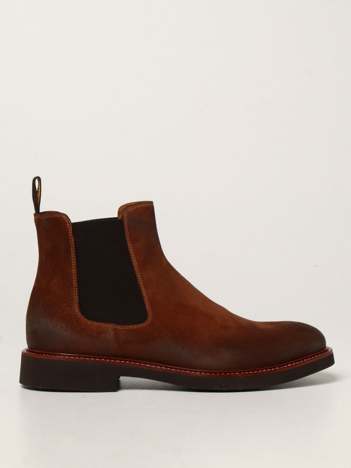 Boots Doucal's: Doucal's ankle boot in suede mahogany 1