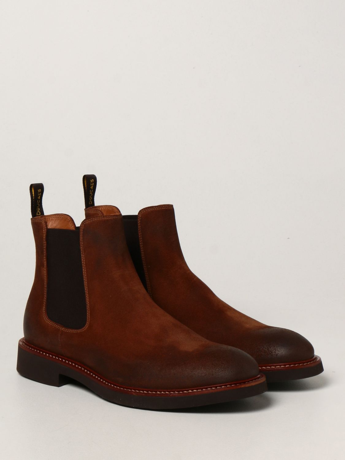 Boots Doucal's: Doucal's ankle boot in suede mahogany 2