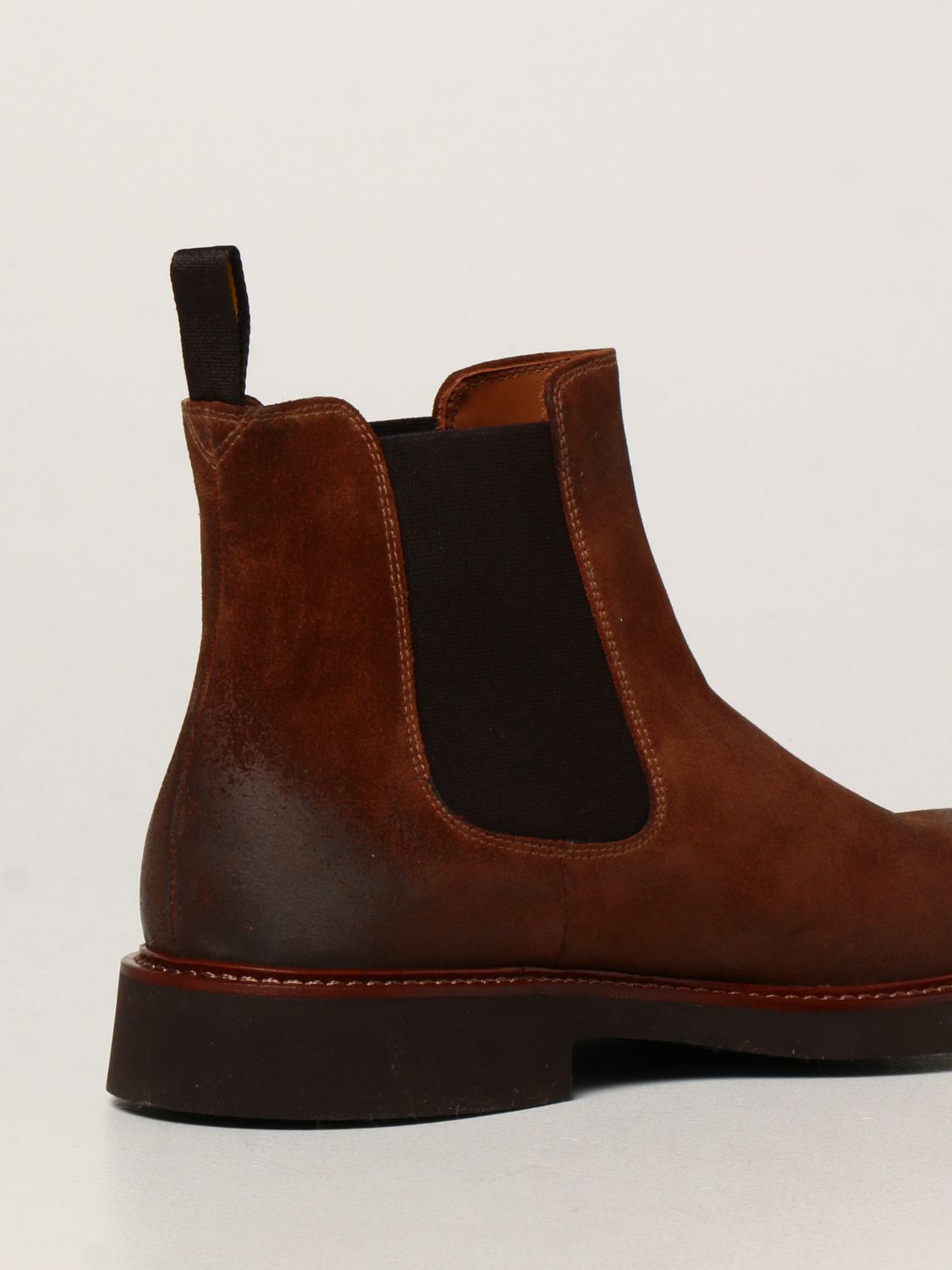 Boots Doucal's: Doucal's ankle boot in suede mahogany 3