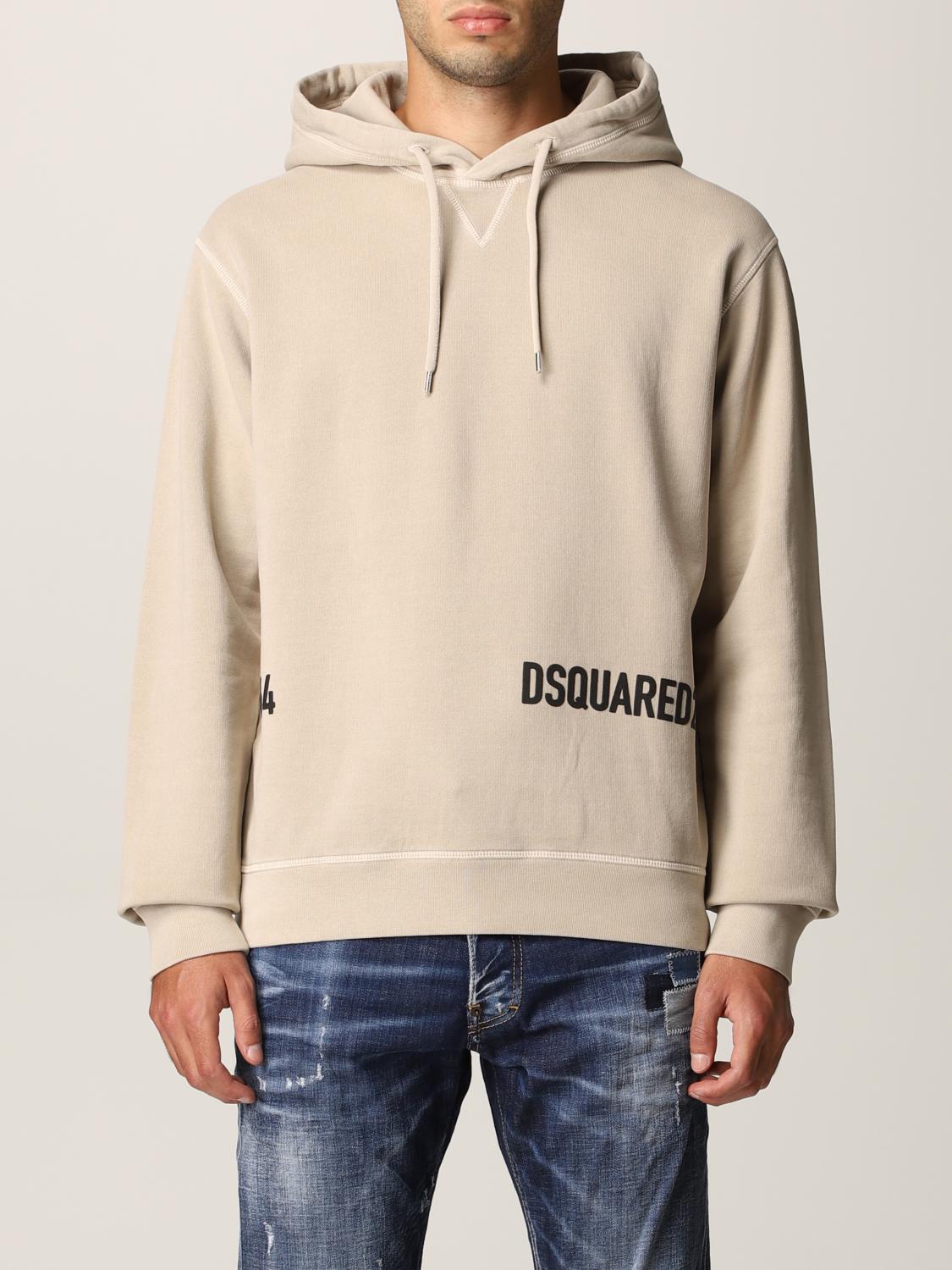 DSQUARED2: Sudadera hombre - Beige | Sudadera Dsquared2 S74GU0532S225030  GIGLIO.COM