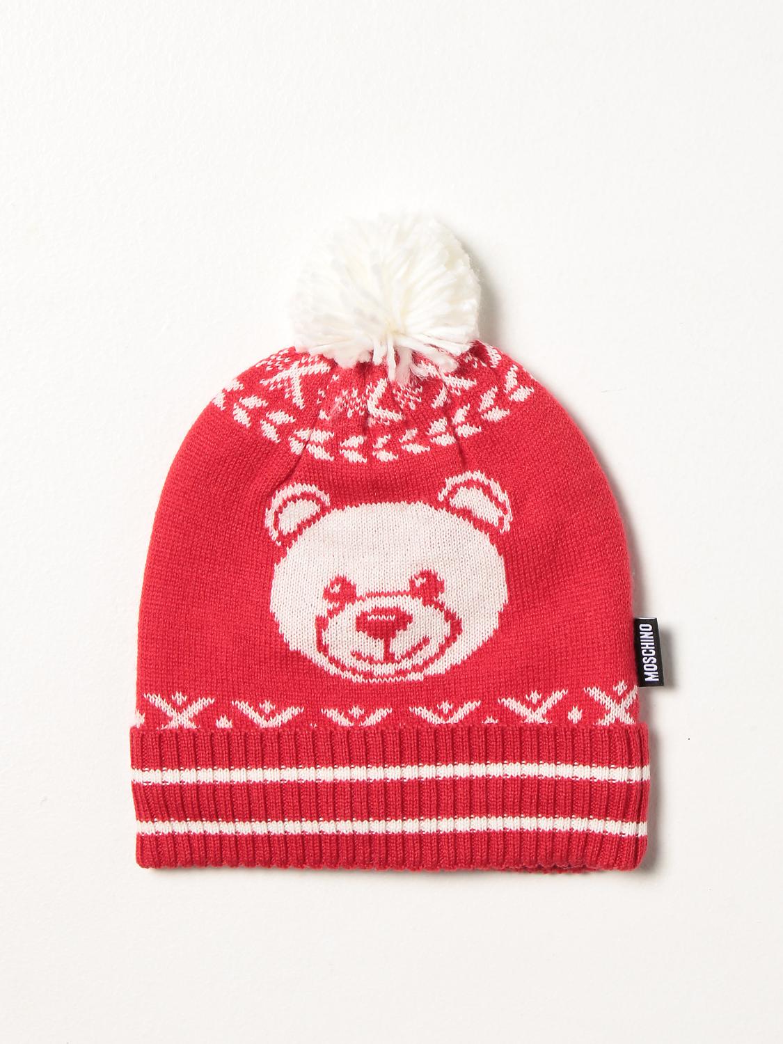 MOSCHINO BABY: Cappellino in misto lana - Rosso | Cappello Bambino Moschino  Baby MUX03X LHE18 GIGLIO.COM