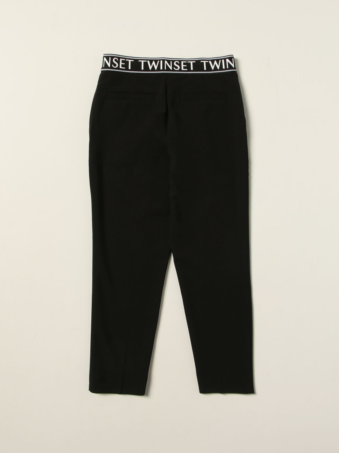 Pants Twinset: Twin-set leggings in viscose blend with logo black 2