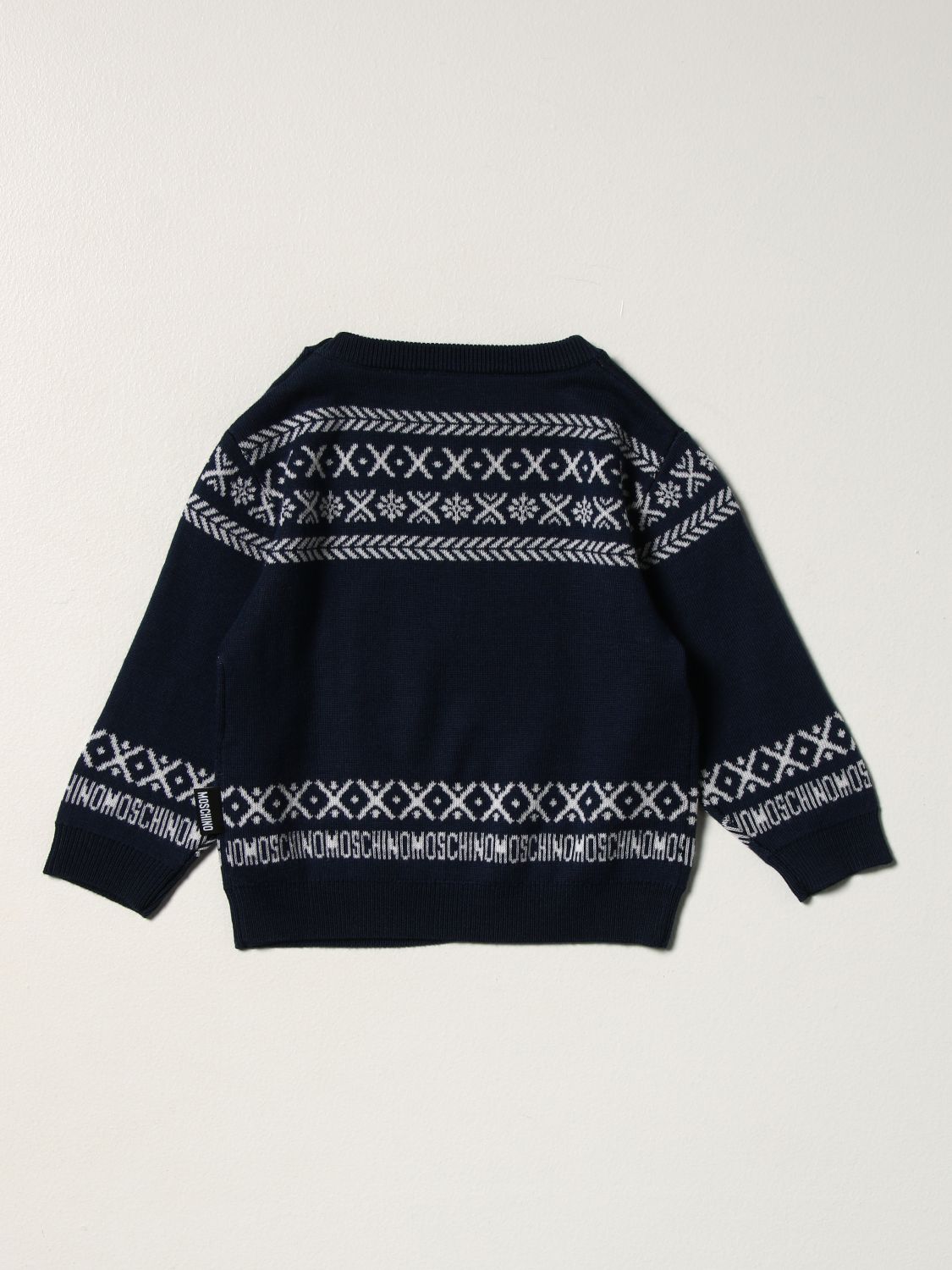 Sweater Moschino Baby: Moschino Baby sweater with teddy navy 2