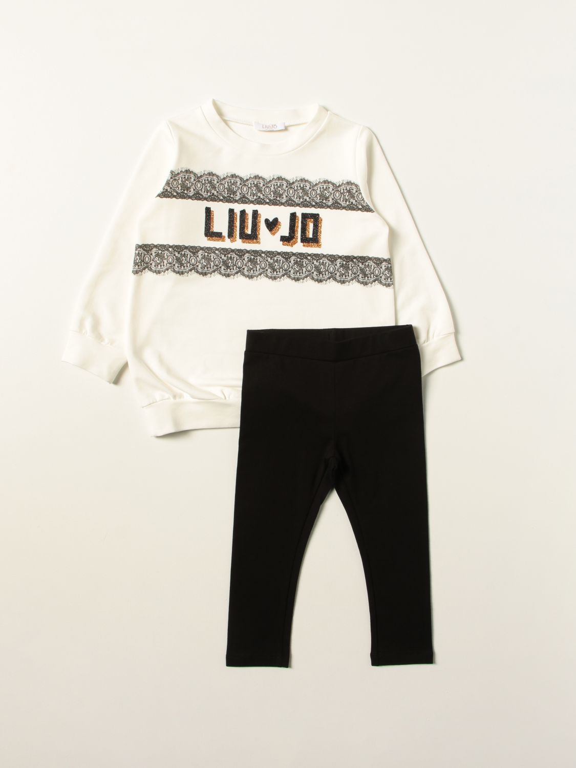Co-ords Liu Jo: Liu Jo sweatshirt + leggings set with logo white 1
