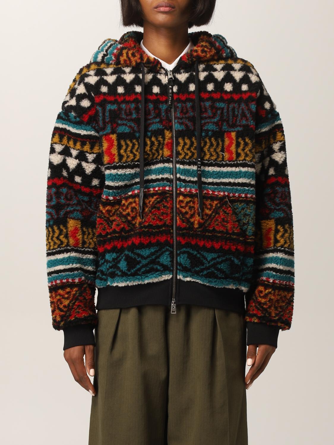 ETRO: Felpa in lana jacquard - Fantasia | Felpa Etro 185200615 GIGLIO.COM